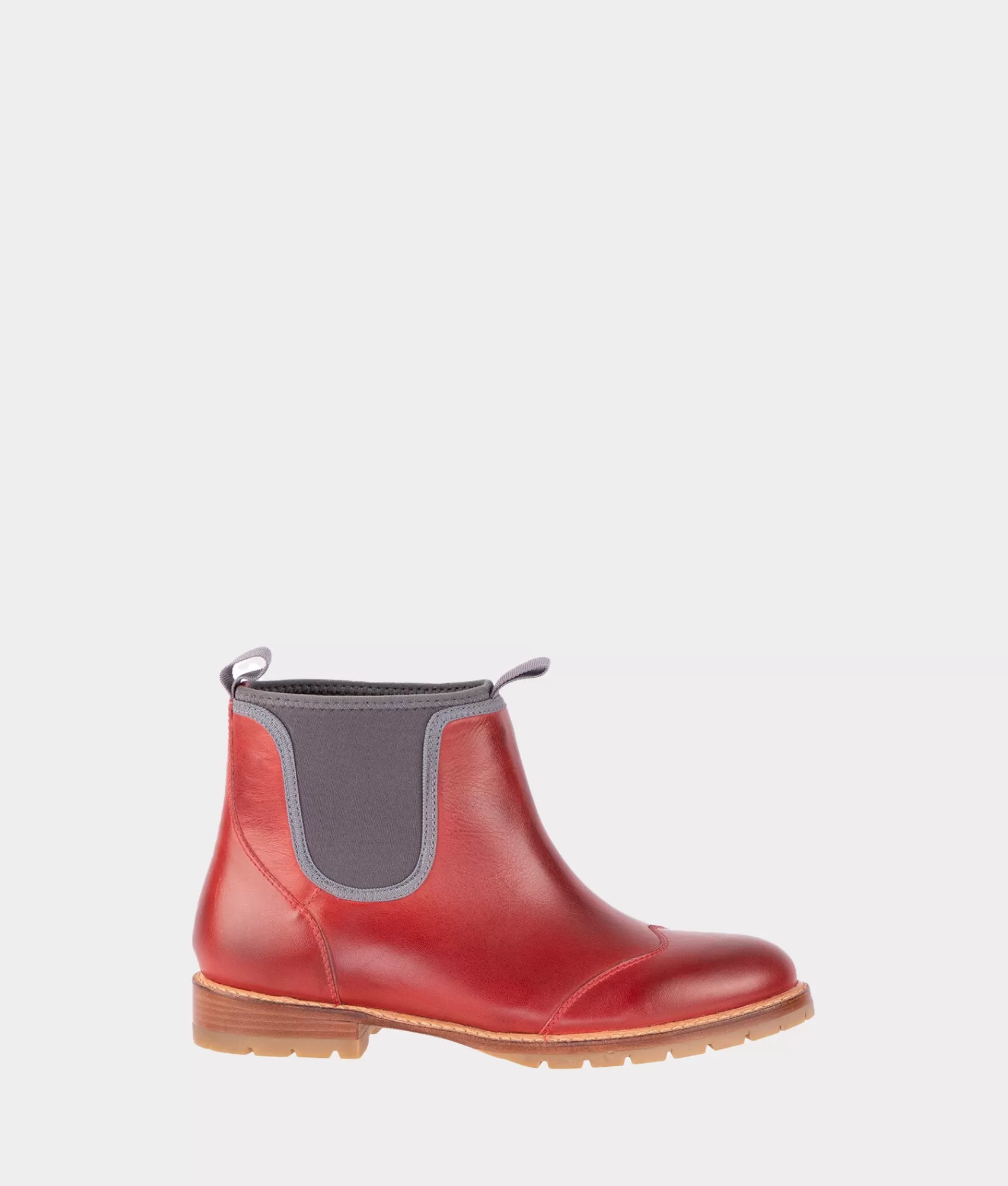 Lucchese Barn Boots | All-Weather Town Chelsea Crimson