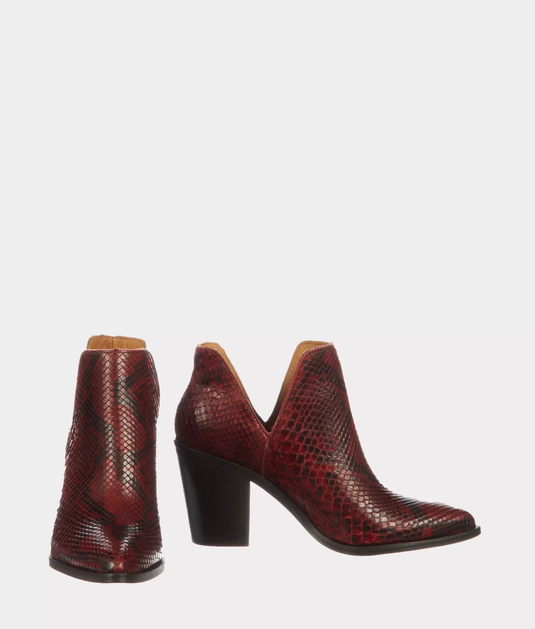 Lucchese Booties | Alma Exotic Red