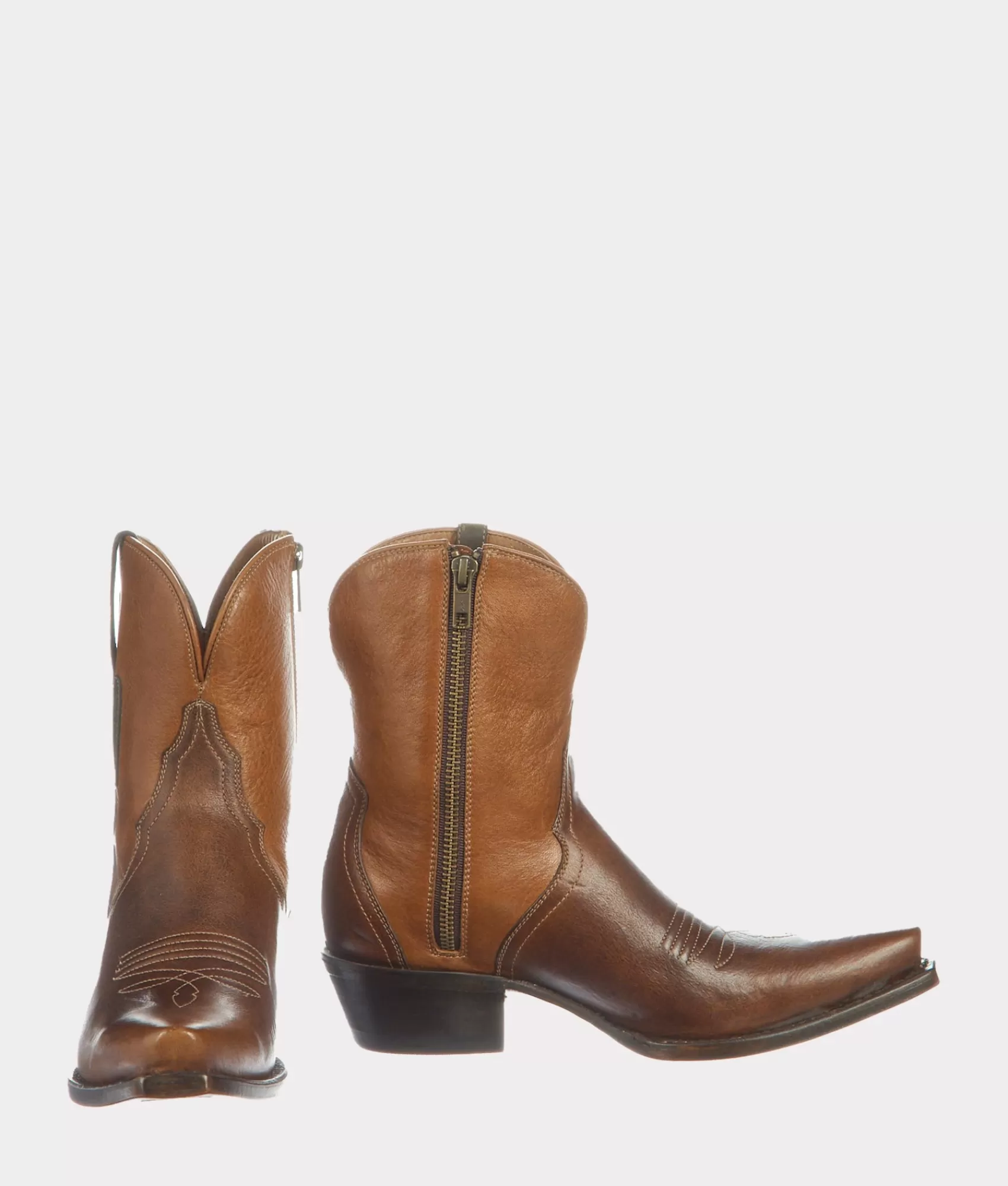 Lucchese Booties | April Choc/Tan