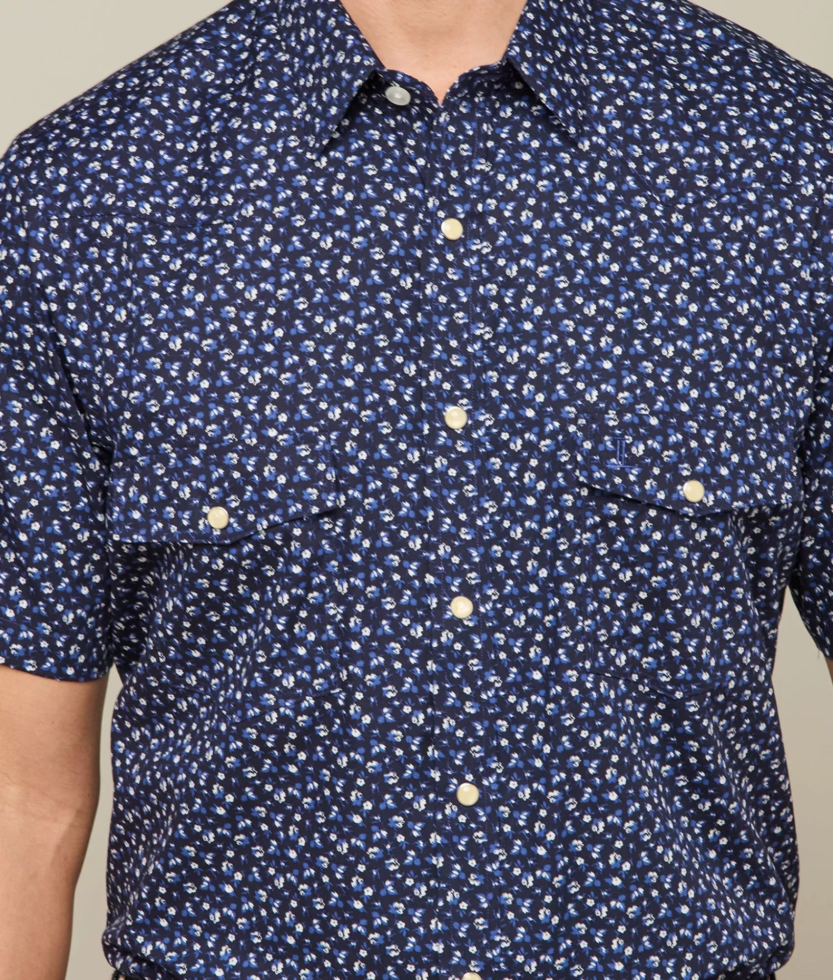 Lucchese Tops | Austin BlueOnNavyFloralPrint