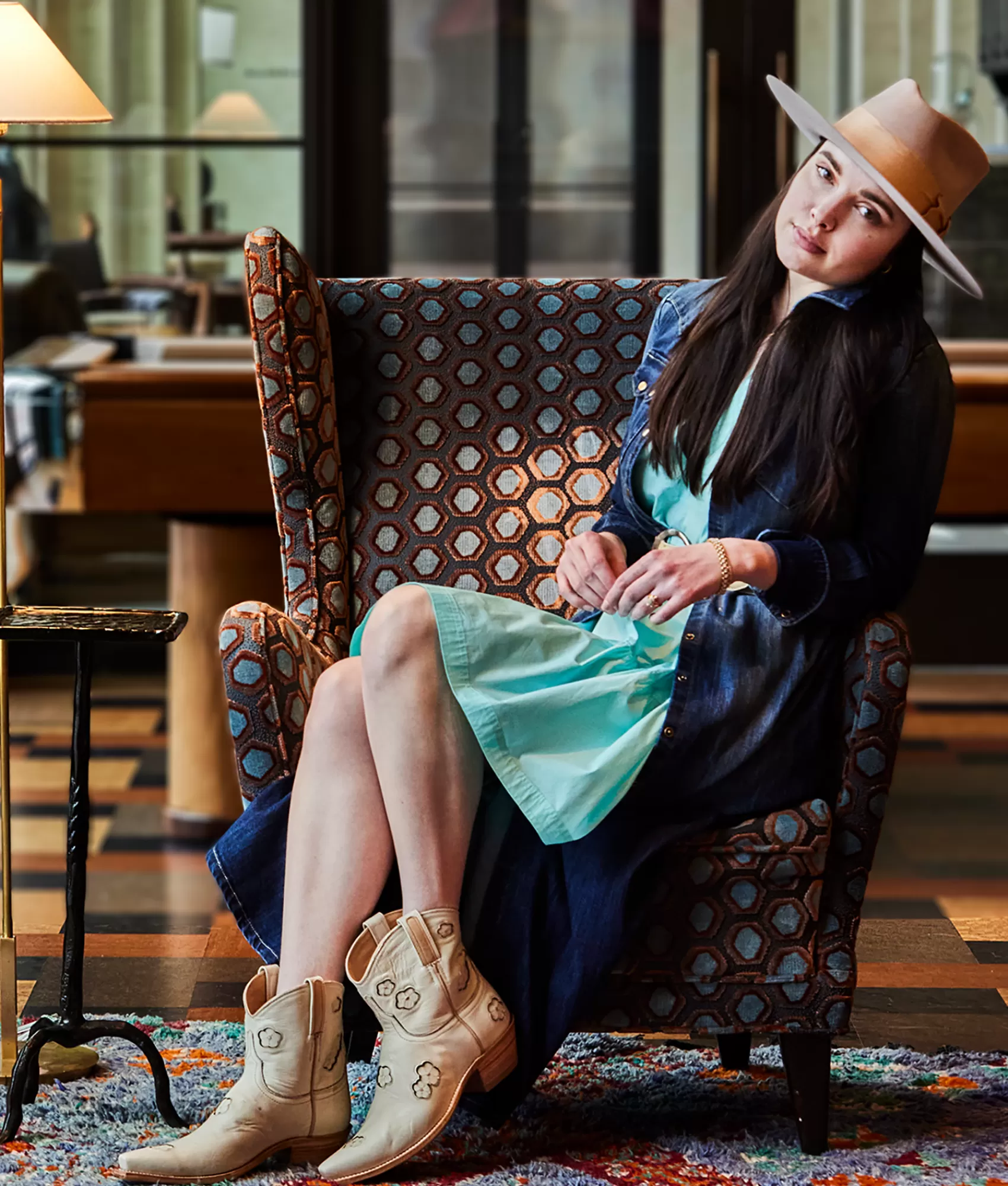 Lucchese Dresses | Austin Dress LightBlue