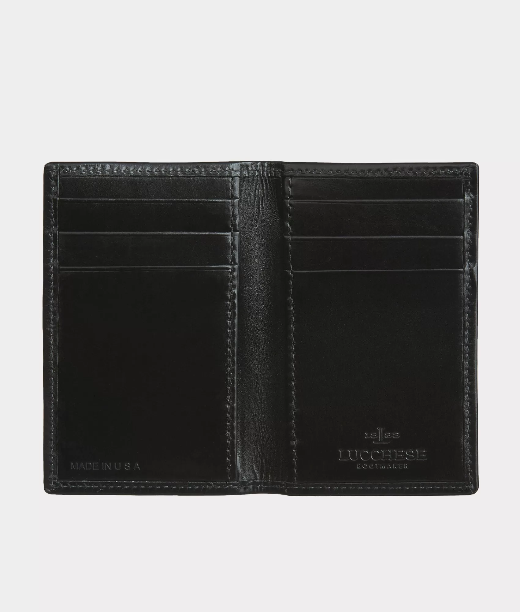 Lucchese Small Leather Goods | Small Leather Goods | Bifold Wallet – Calfskin Black