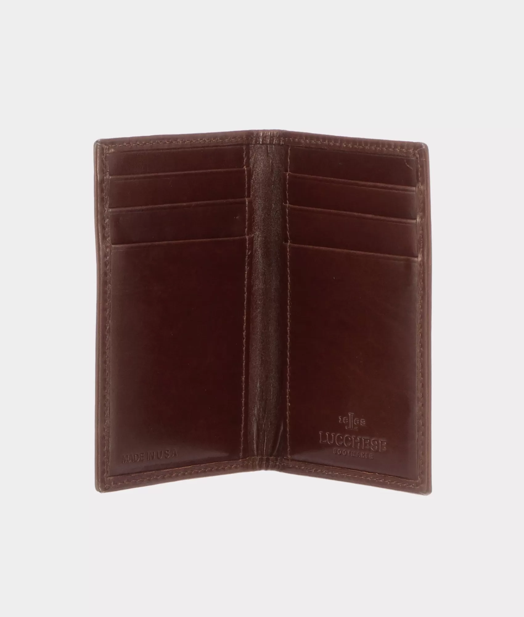 Lucchese Small Leather Goods | Small Leather Goods | Bifold Wallet – Calfskin Sienna