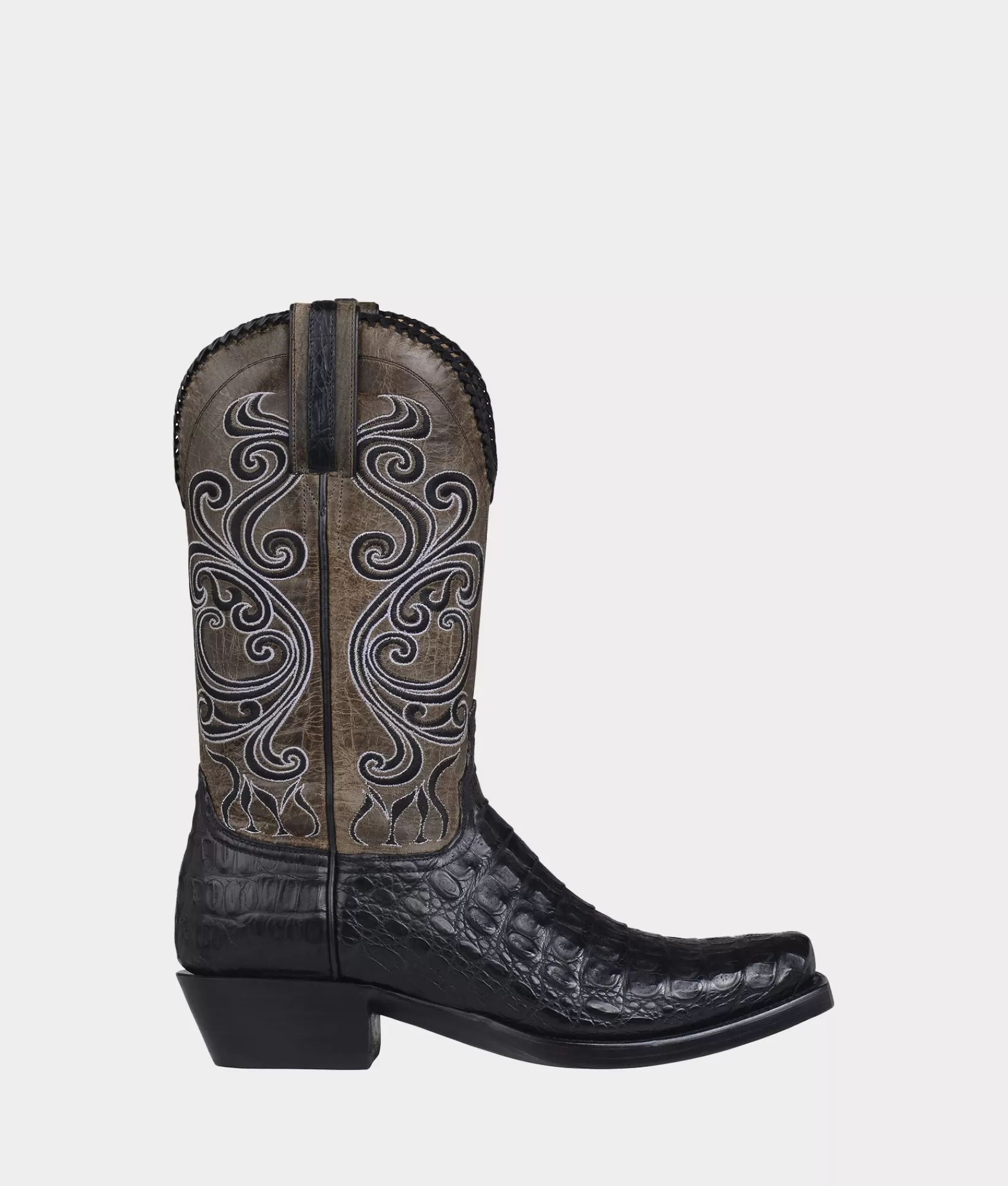 Lucchese Cowboy | Bodie Black+AnthraciteGrey