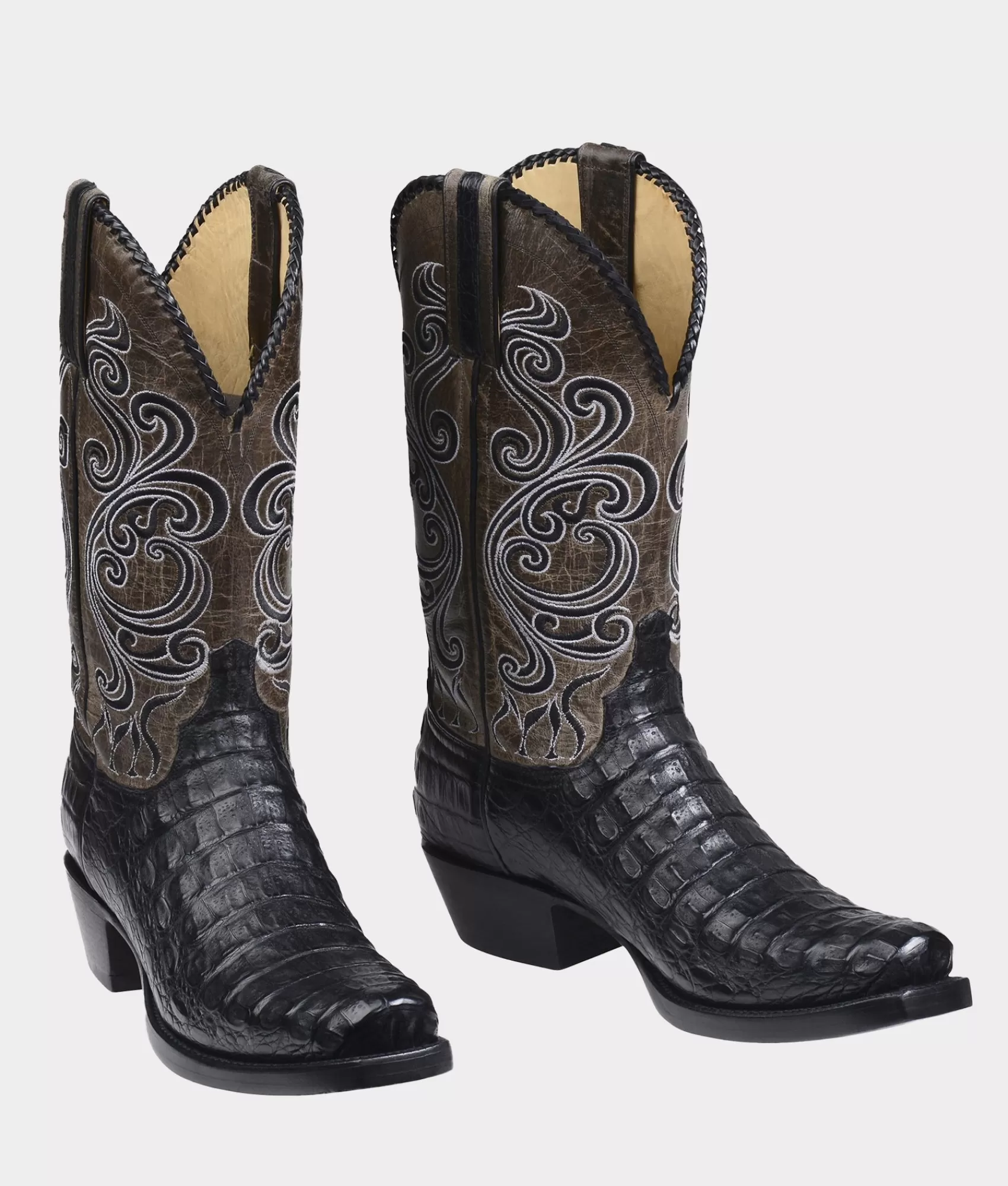 Lucchese Cowboy | Bodie Black+AnthraciteGrey
