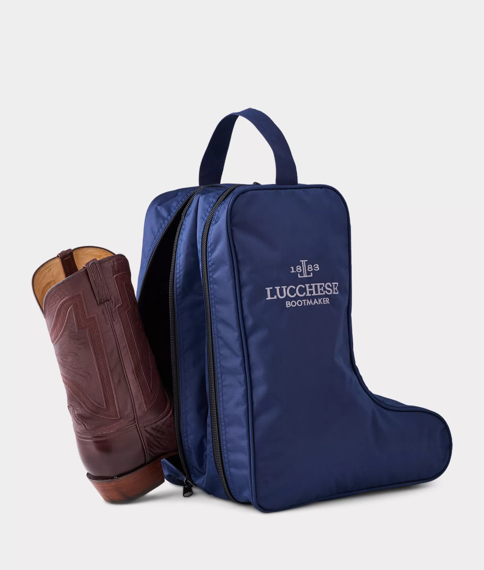Lucchese Handbags | Travel | Boot Bag Blue