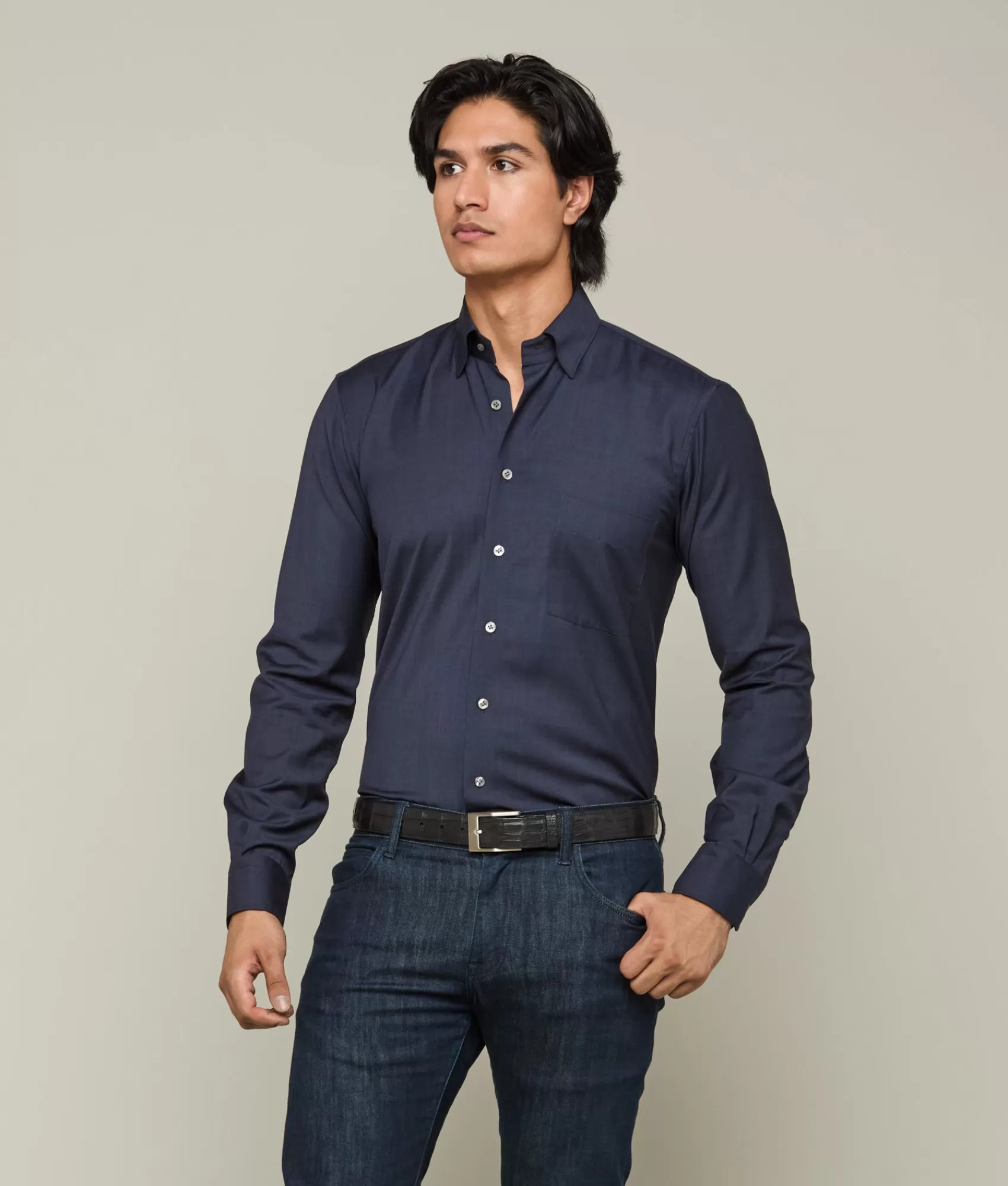 Lucchese Tops | Bozeman Navy