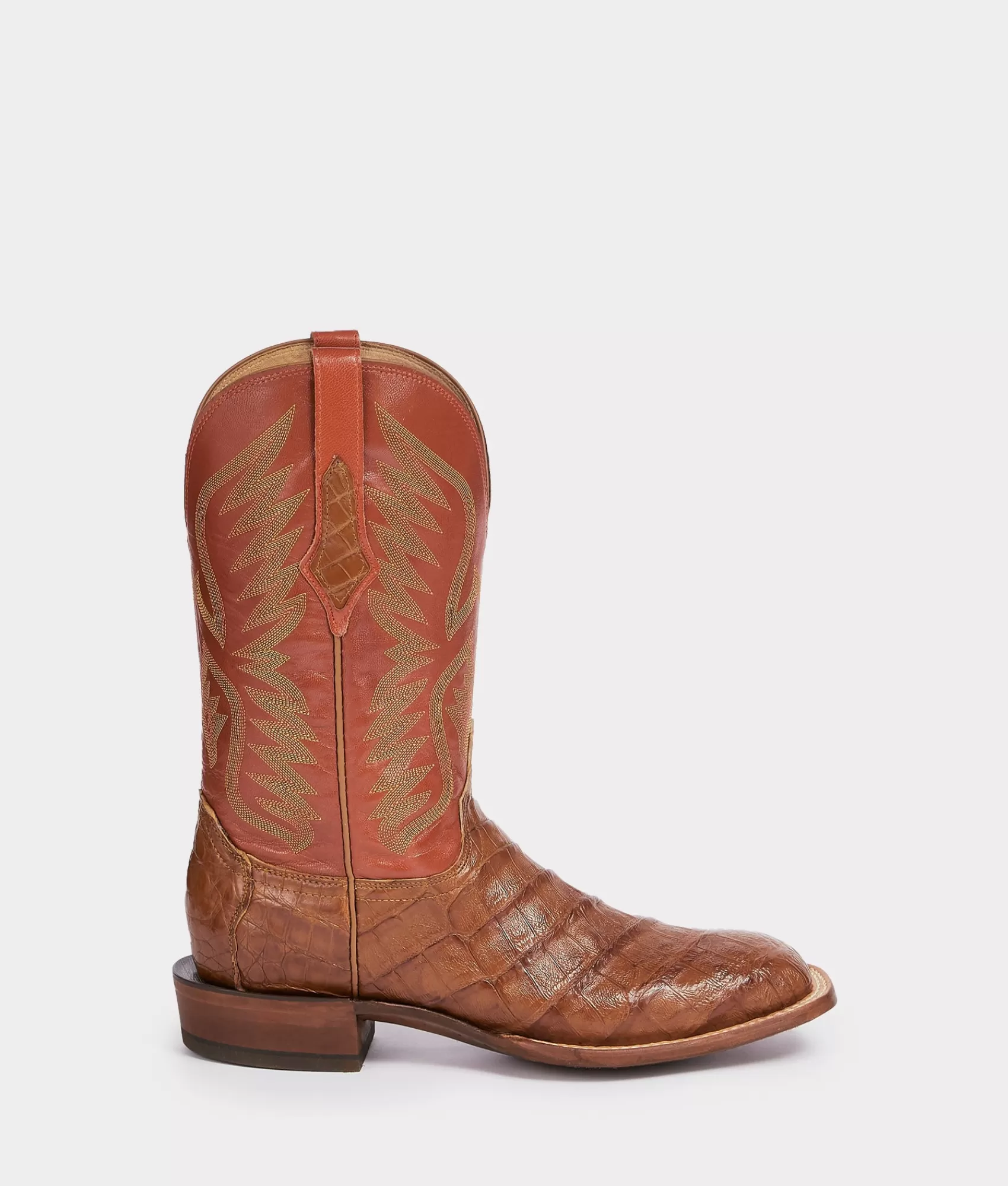Lucchese Cowboy | Horseman | Bryan Exotic Cognac+PekoeOrange