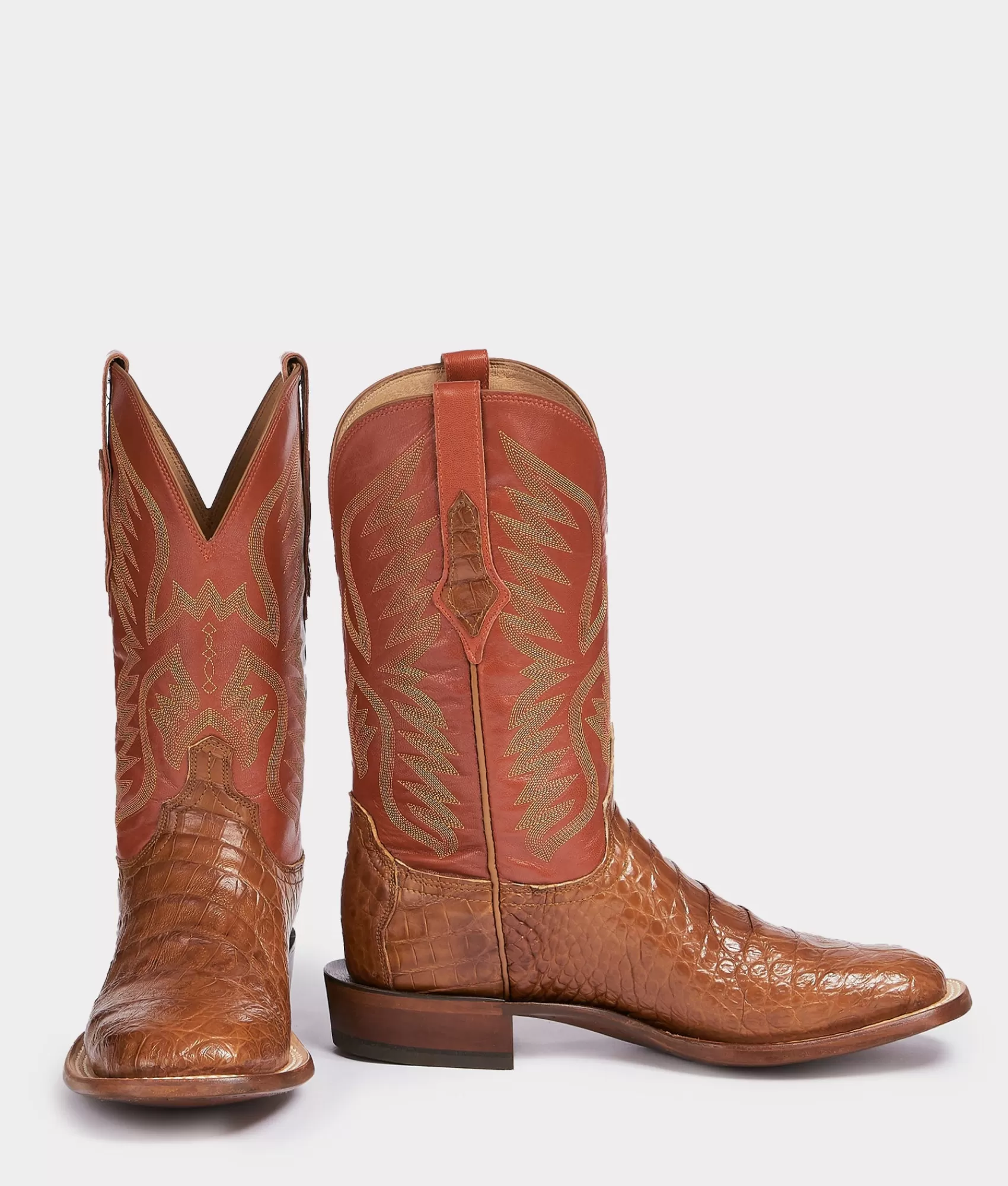 Lucchese Cowboy | Horseman | Bryan Exotic Cognac+PekoeOrange