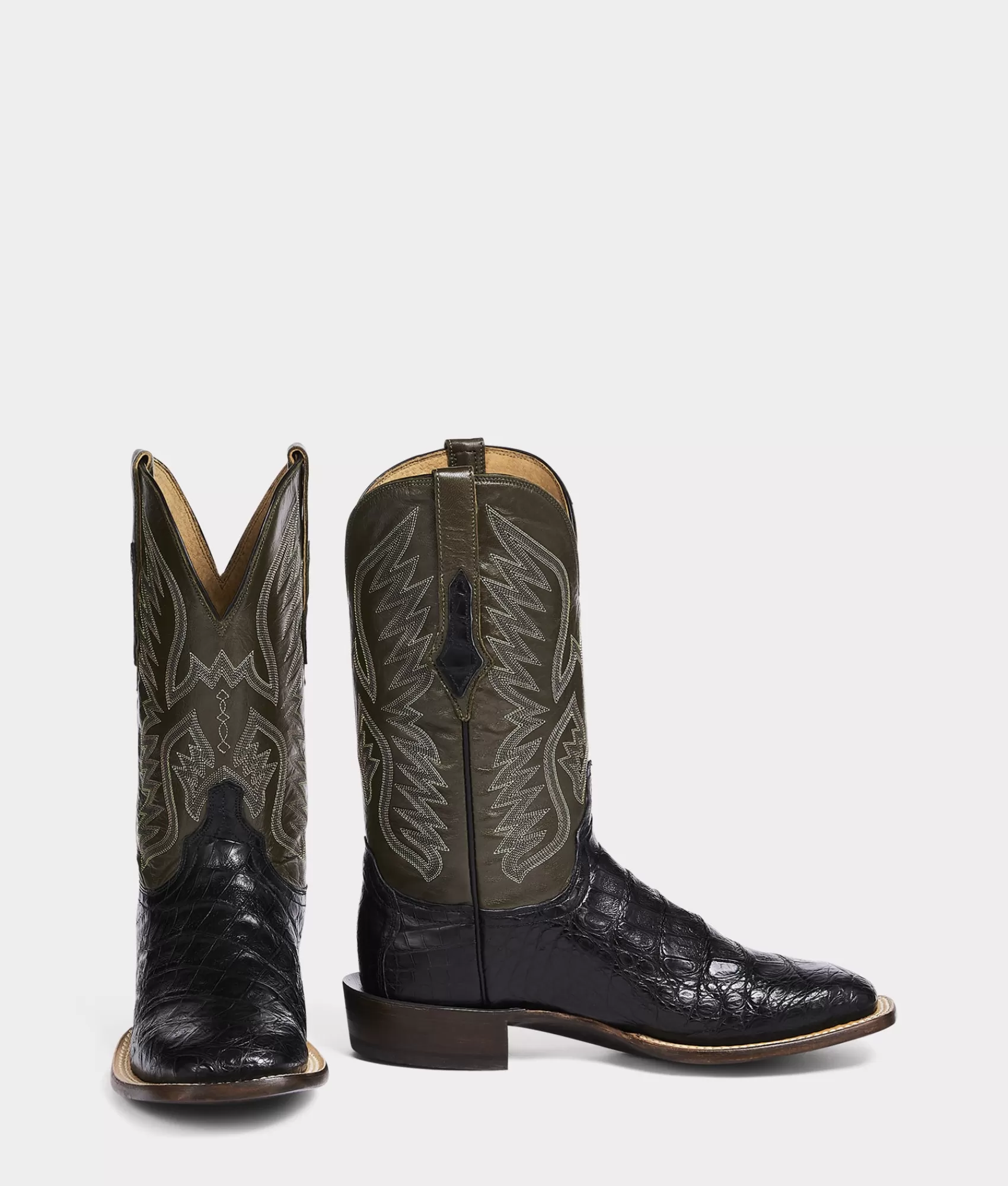 Lucchese Horseman | Cowboy | Bryan Exotic Black+Olive