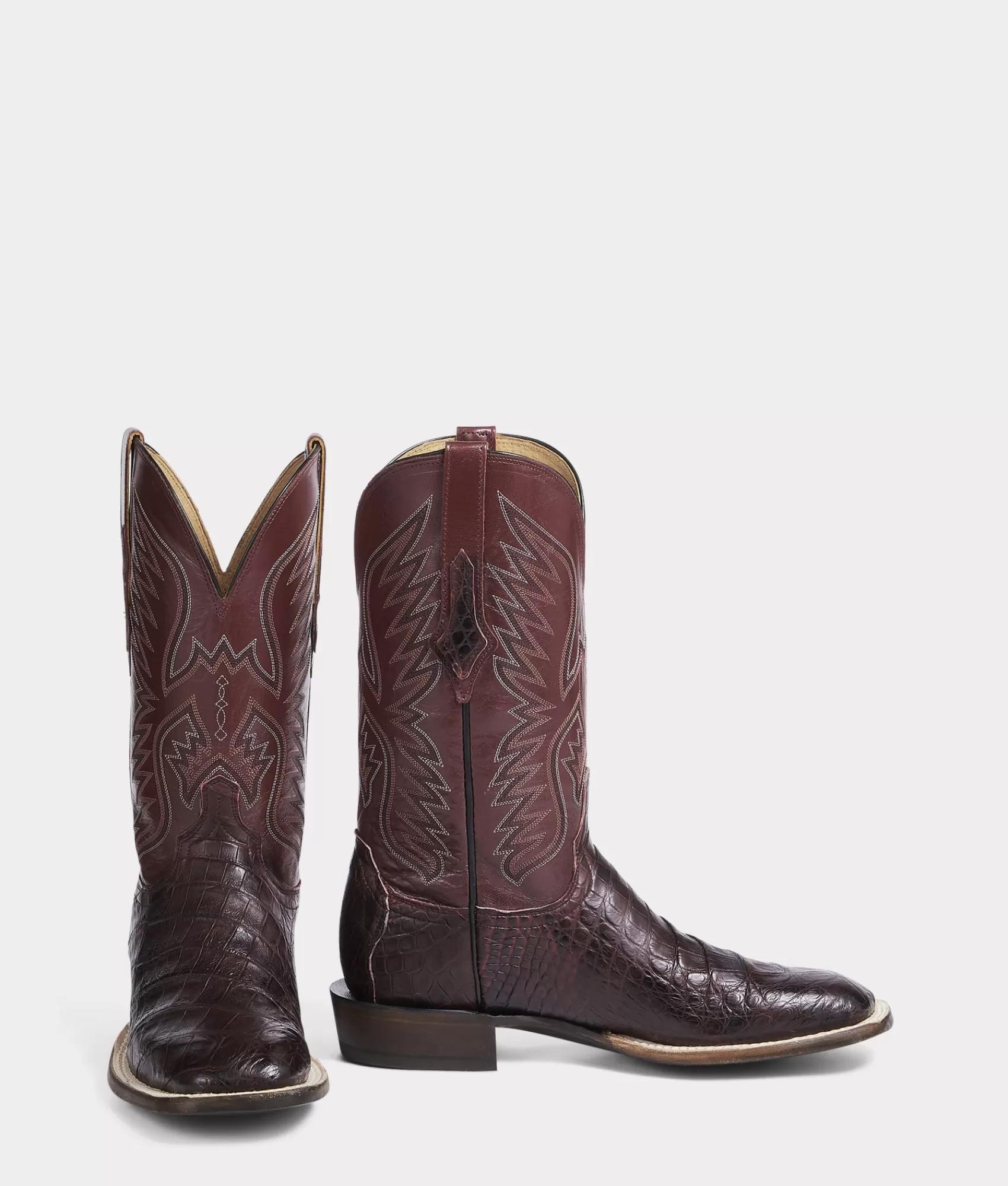 Lucchese Horseman | Cowboy | Bryan Exotic BlackCherry+Sangria