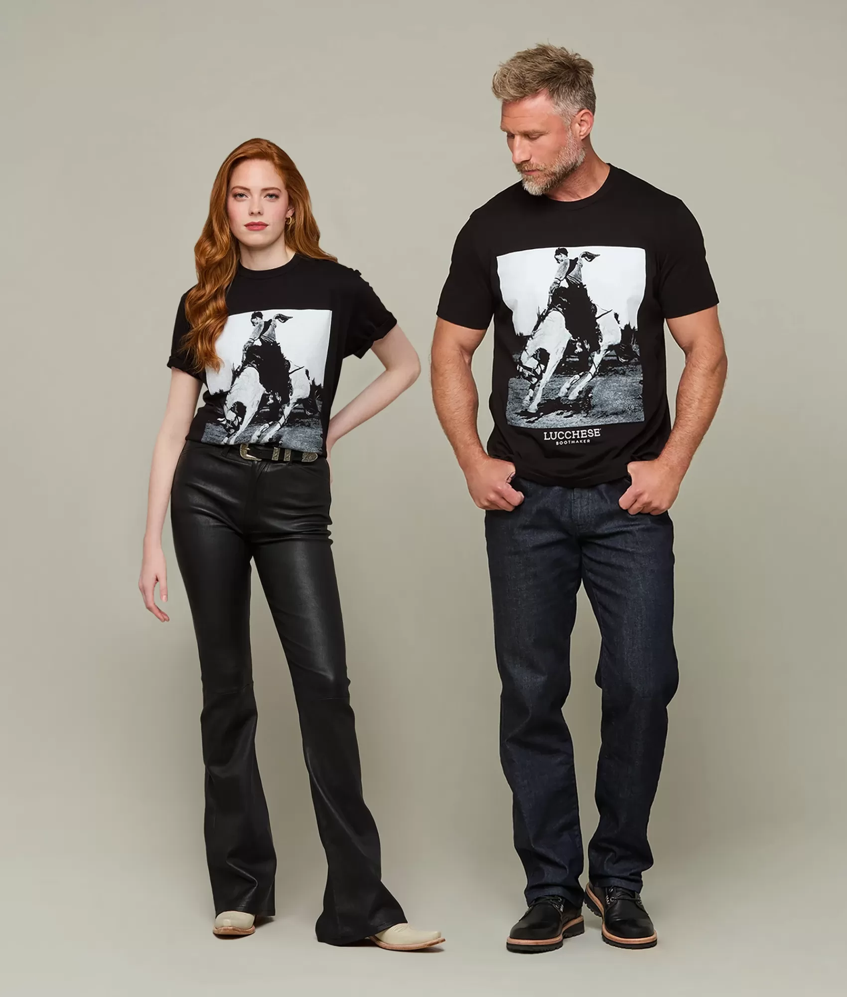Lucchese Tops | Tops | Buck Tee Black