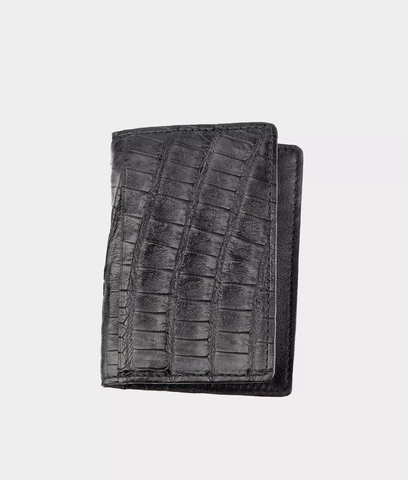 Lucchese Small Leather Goods | Small Leather Goods | Caiman Bifold Card Case Black