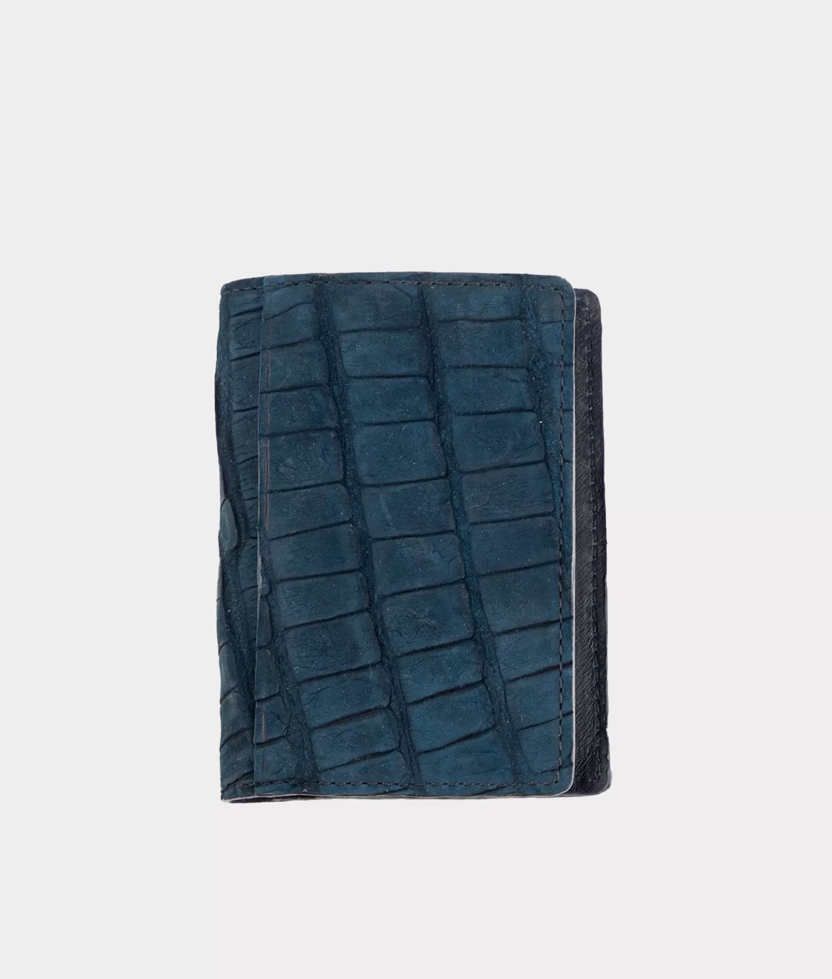 Lucchese Small Leather Goods | Small Leather Goods | Caiman Bifold Card Case NavyBlue