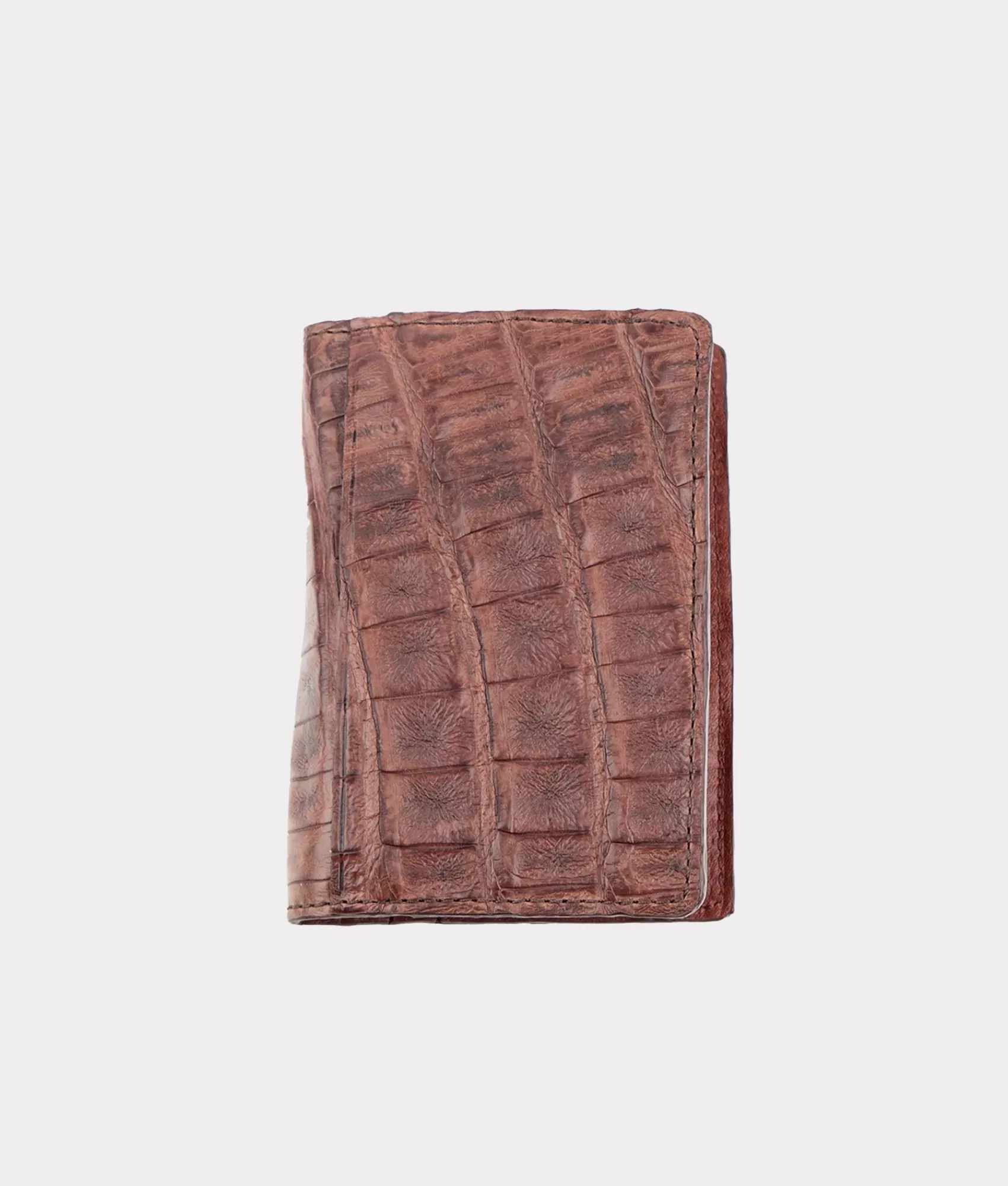 Lucchese Small Leather Goods | Small Leather Goods | Caiman Bifold Card Case Brown