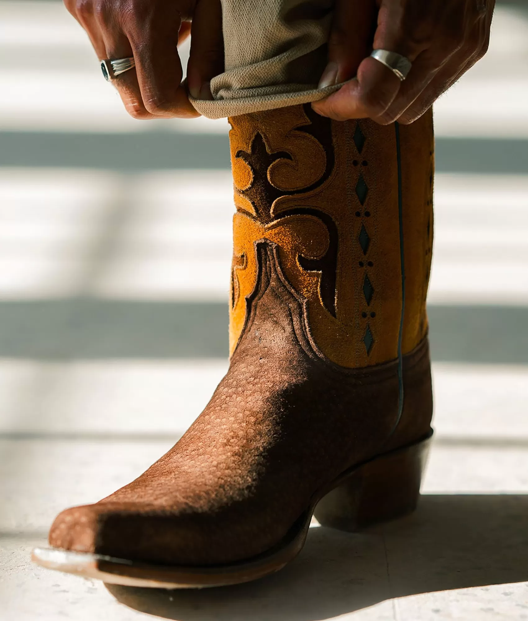 Lucchese Cowboy | Carpincho Chocolate