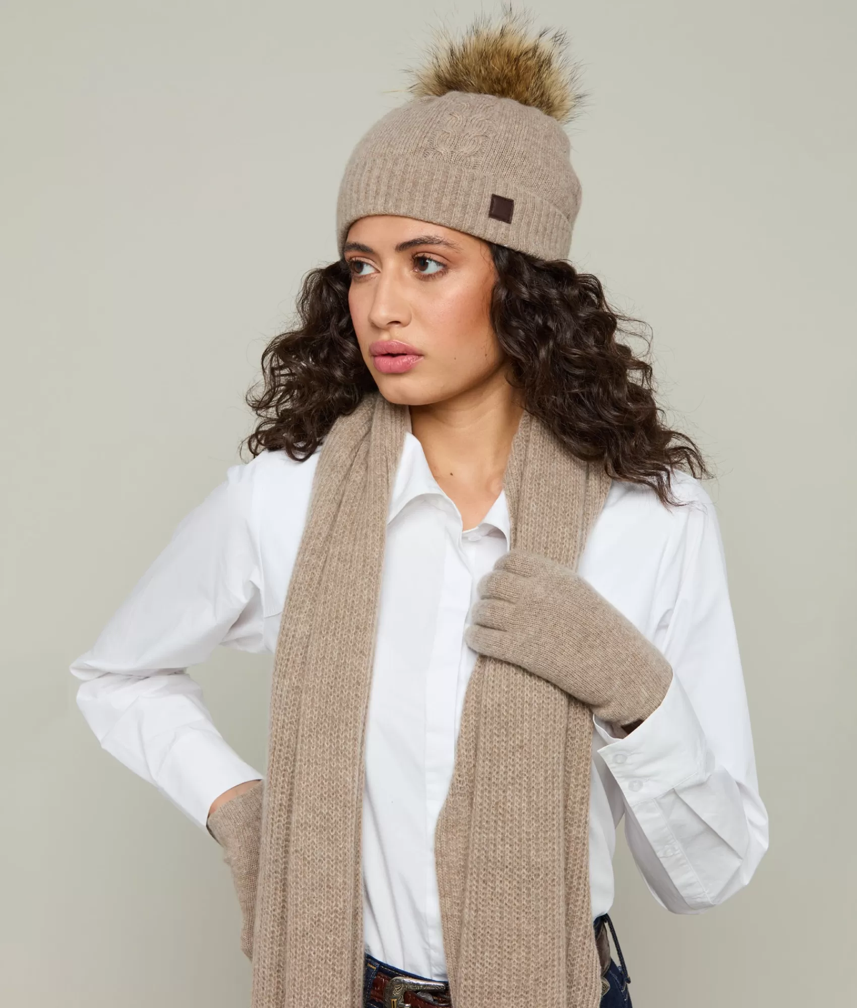 Lucchese Scarves | Cashmere Scarf NileBrown
