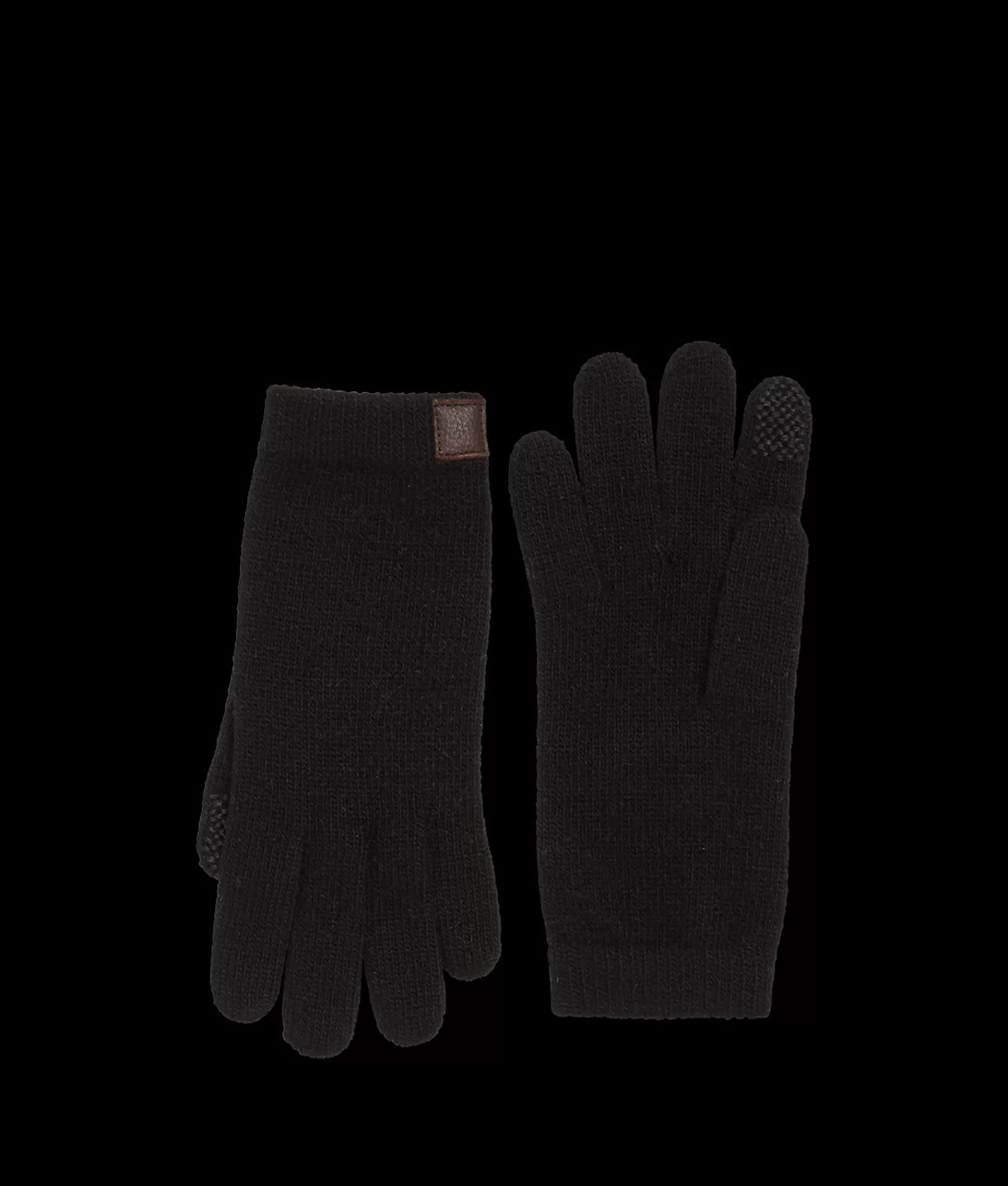 Lucchese Gloves | Cashmere Tech Gloves Black
