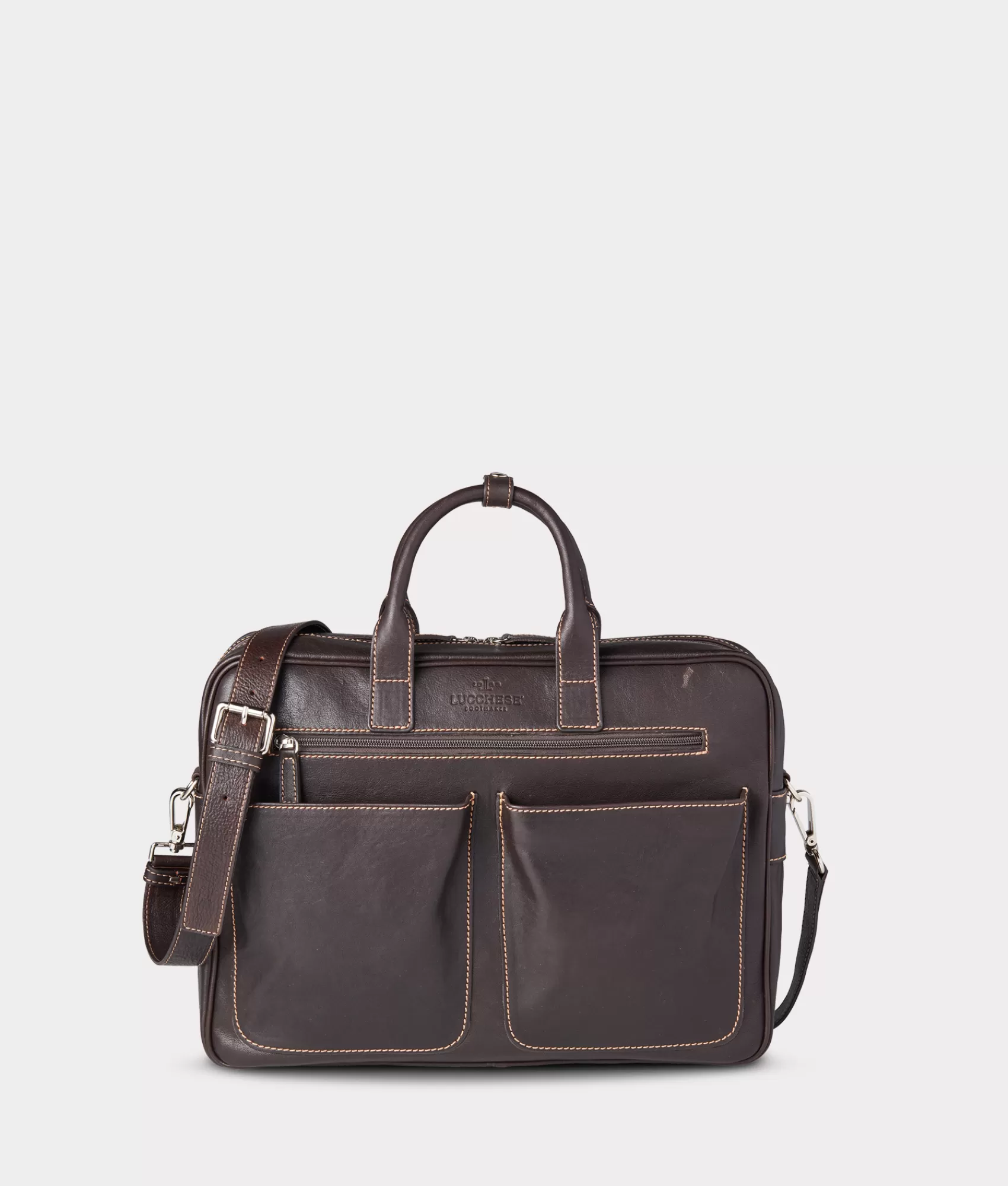 Lucchese Travel | Cosimo Briefcase Espresso