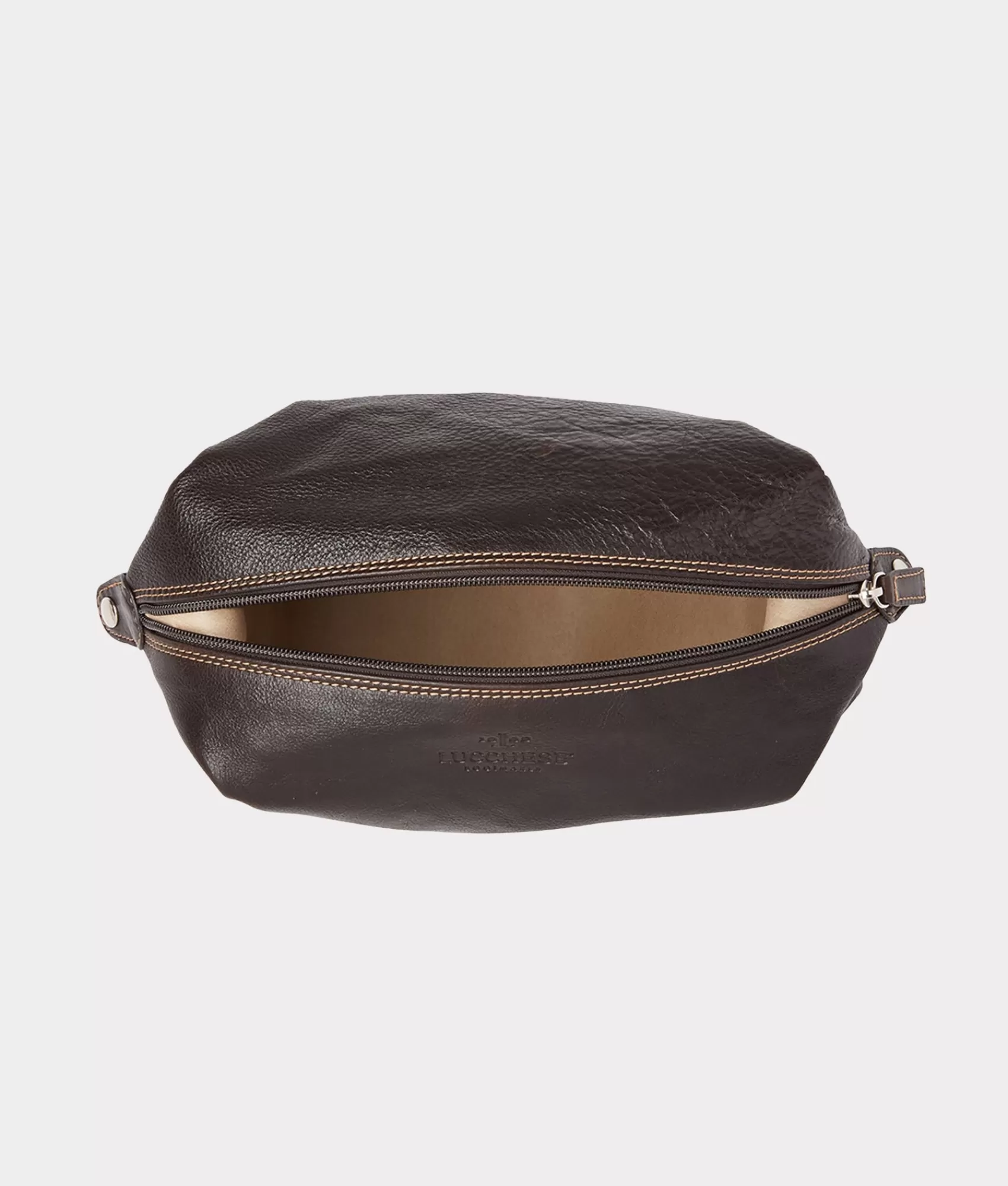 Lucchese Small Leather Goods | Cosimo Shave Kit Espresso