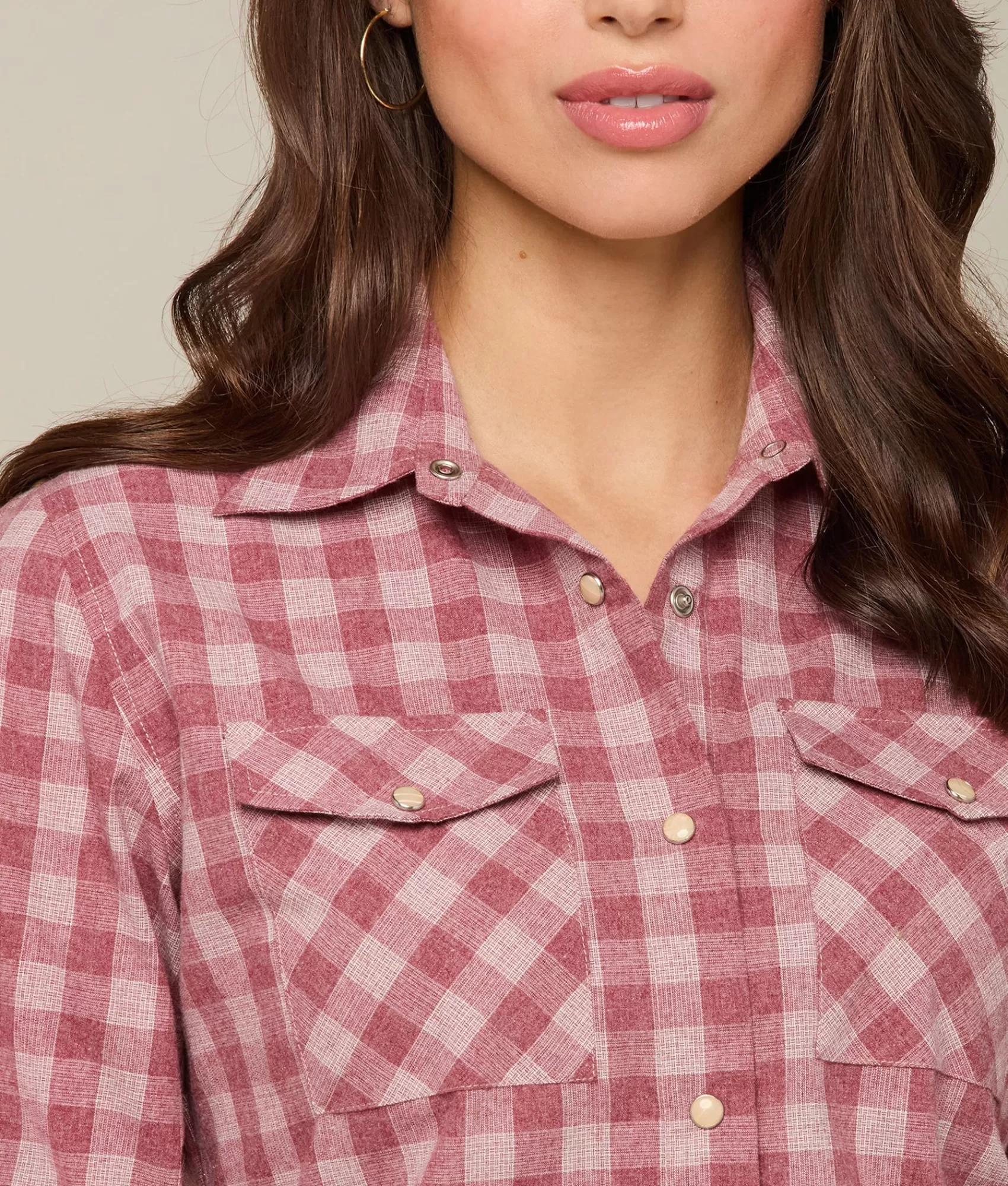 Lucchese Tops | Creede Flannel Cranberry