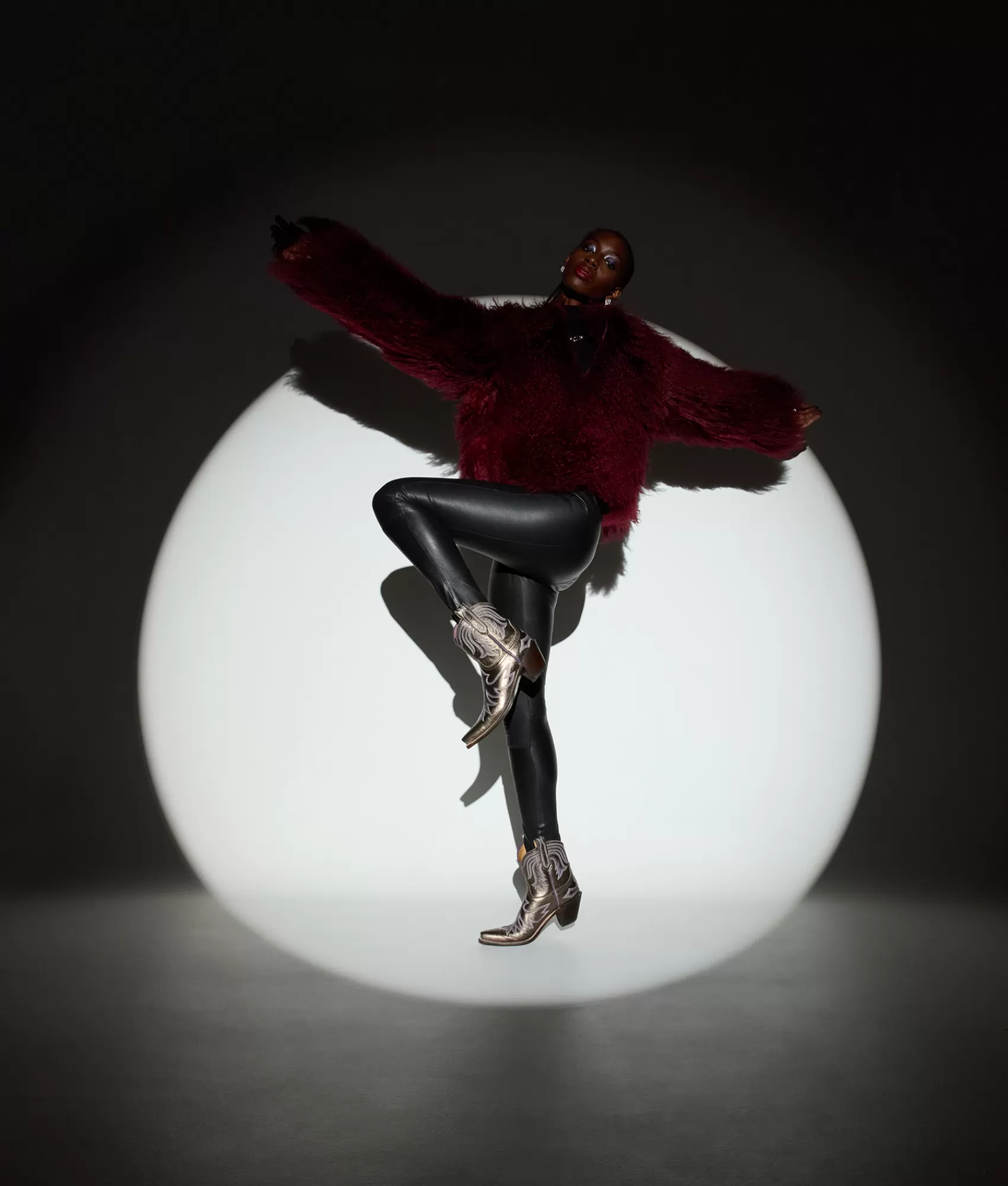 Lucchese Furs | Outerwear | Curly Shearling Jacket Oxblood