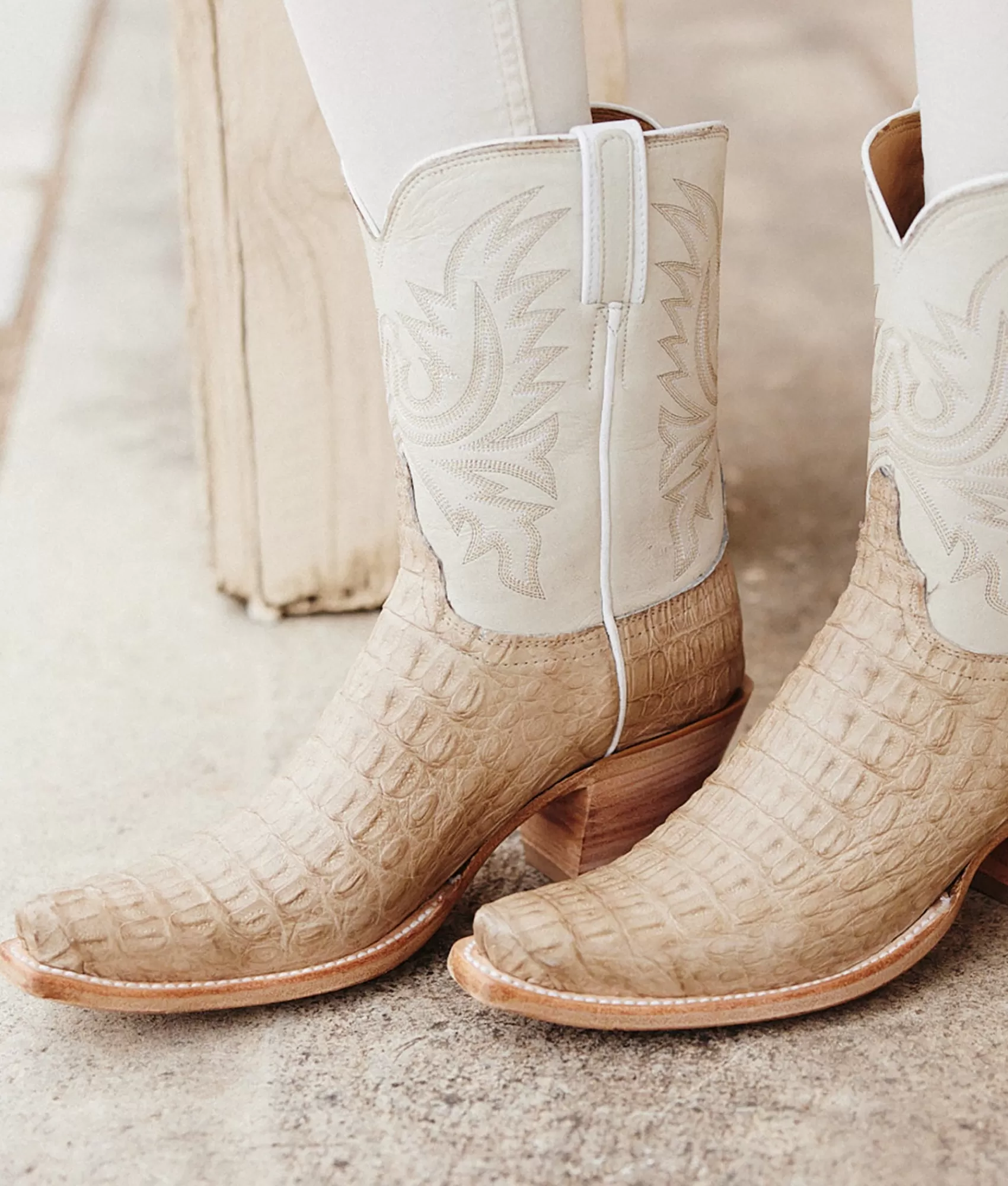 Lucchese Cowboy | Dale Exotic Wheat