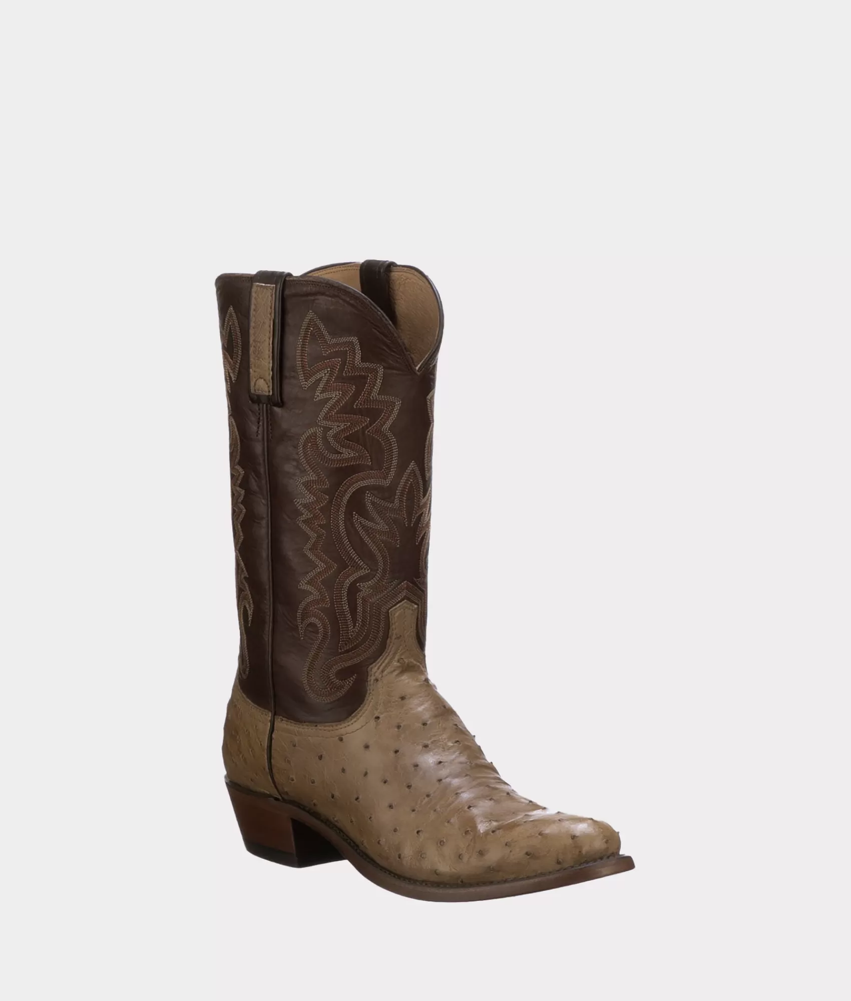 Lucchese Cowboy | Dante Olive+Chocolate