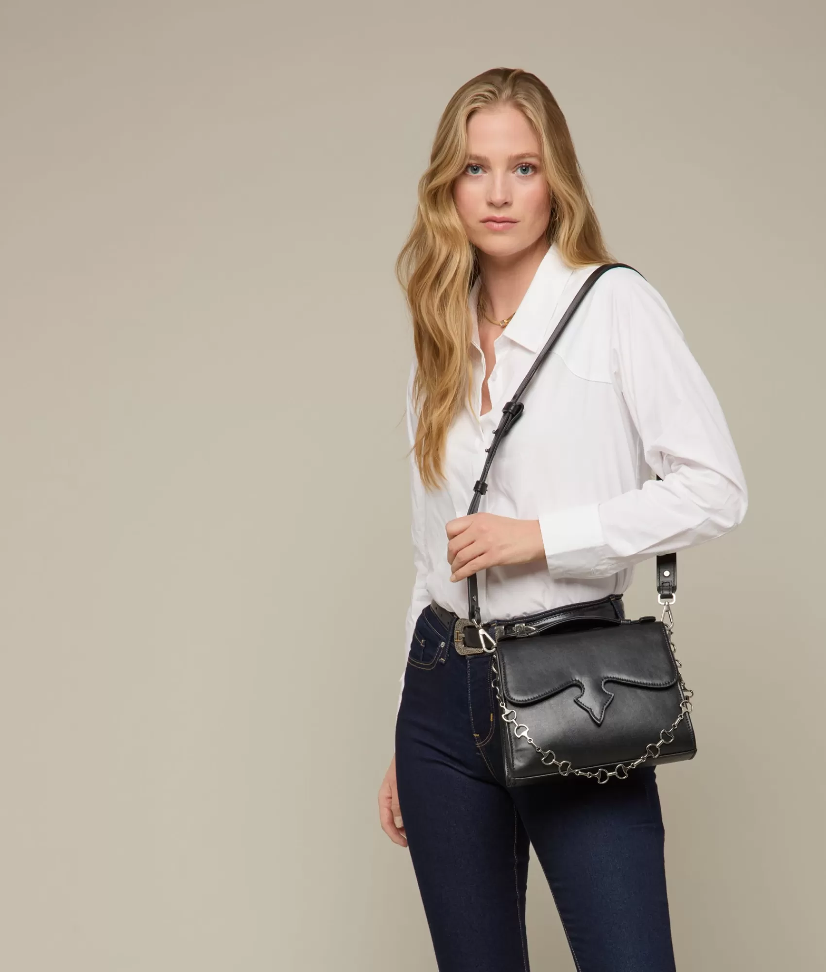 Lucchese Handbags | Dolly Western Satchel Black