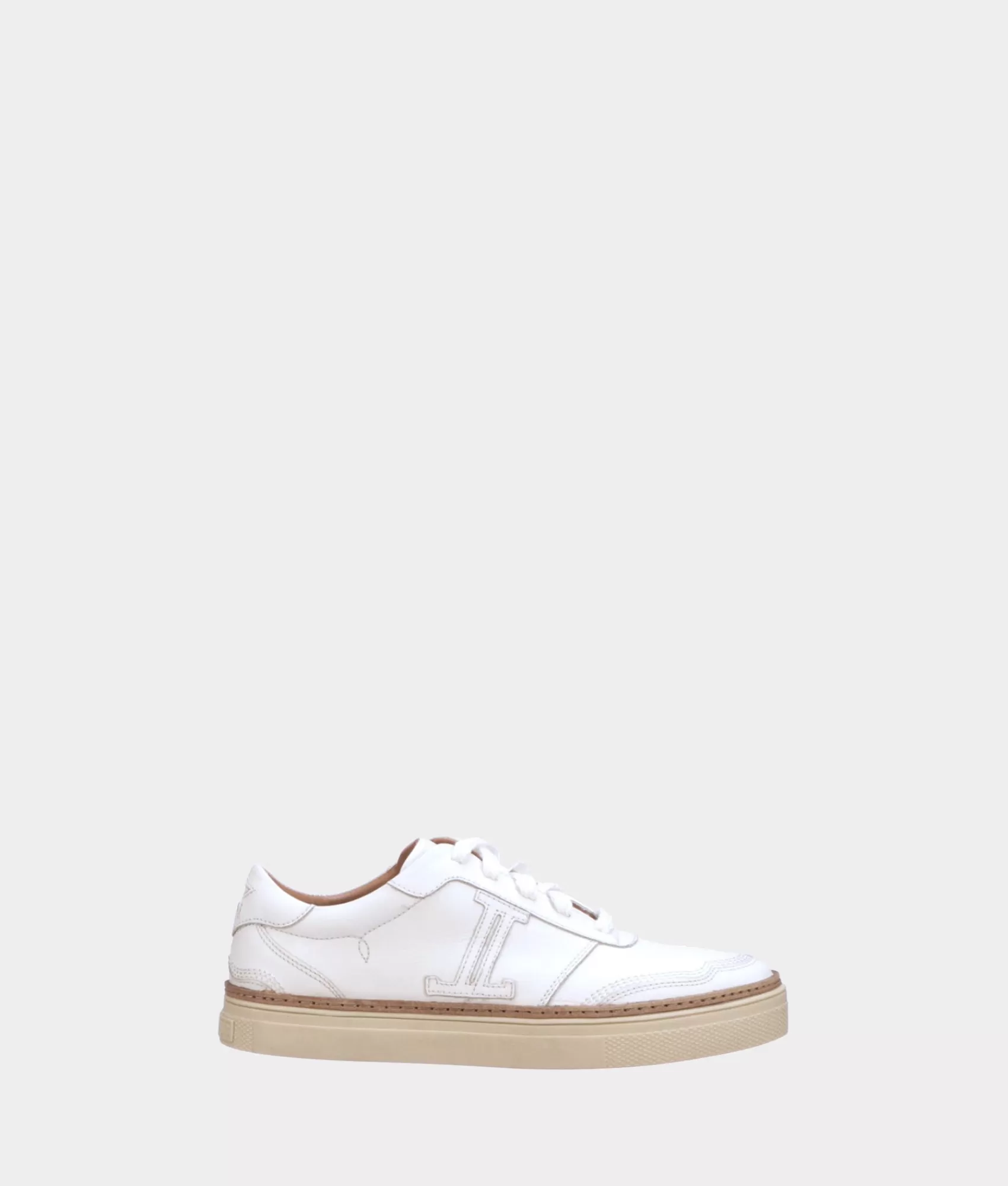 Lucchese Sneakers | Double L Lace Up Sneakers White