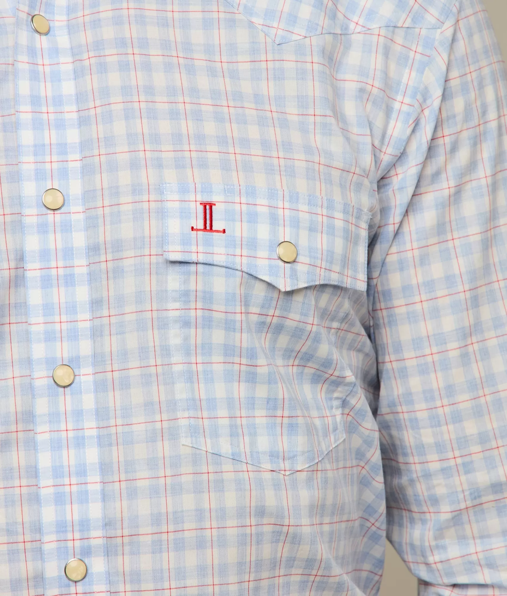 Lucchese Tops | El Paso Plaids BerryBlue