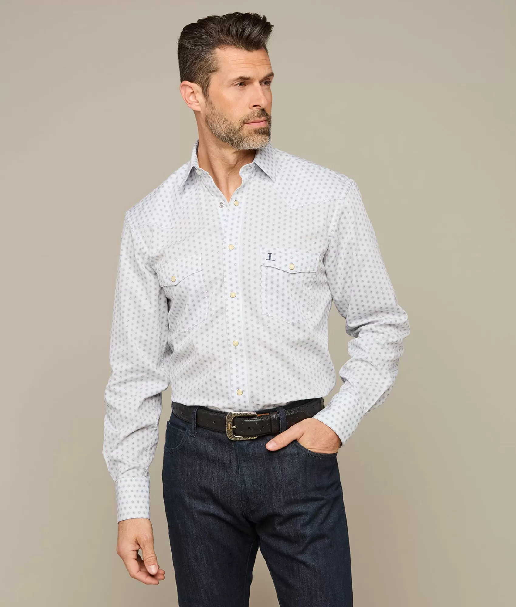 Lucchese Tops | El Paso Prints WhiteRayOfSunshinePrint