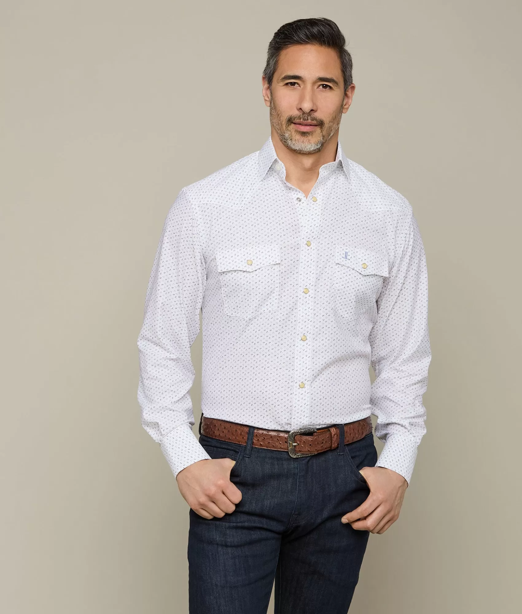 Lucchese Tops | El Paso Prints WhiteDiamond
