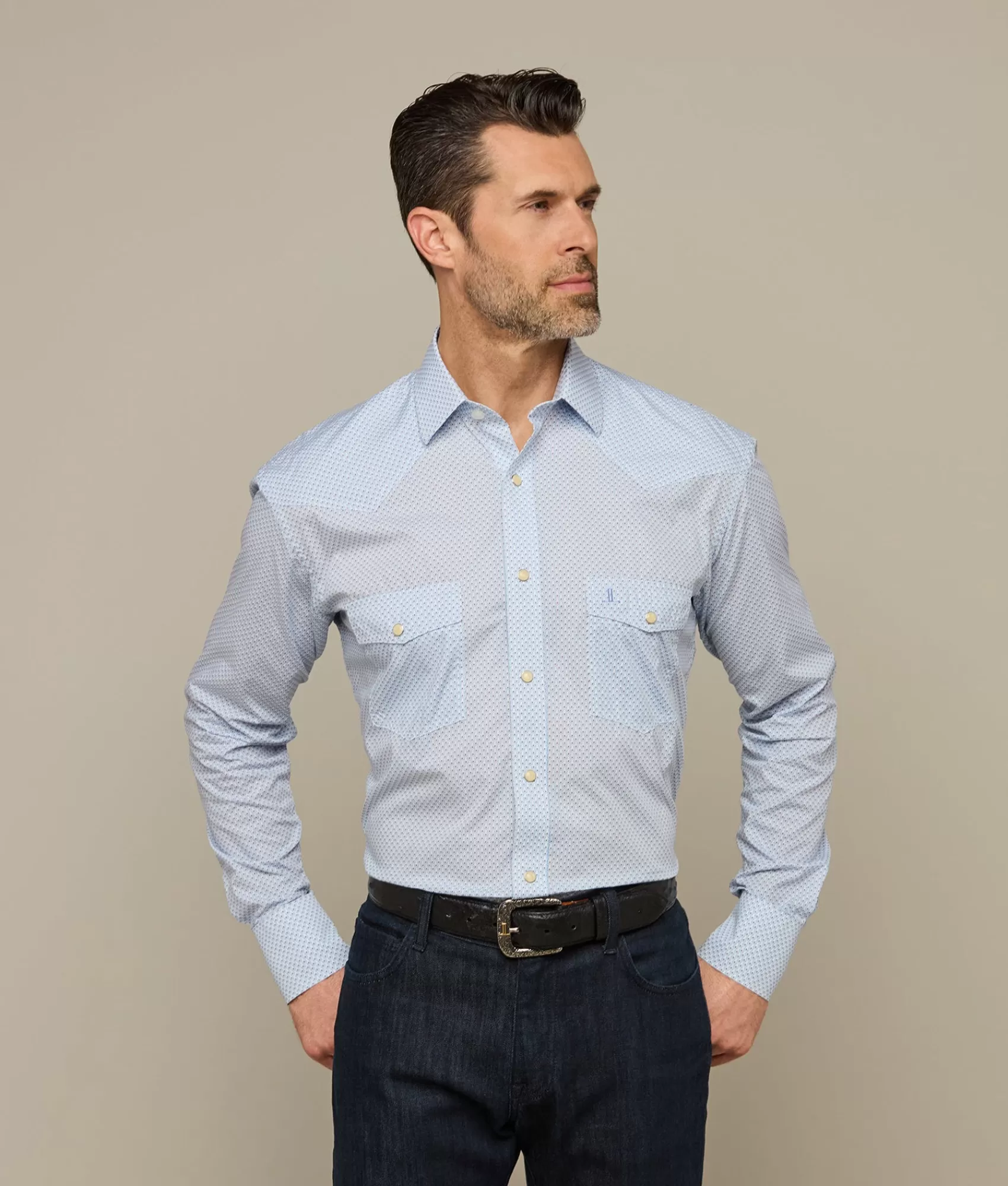 Lucchese Tops | El Paso Prints MiniFloralBlue+Red