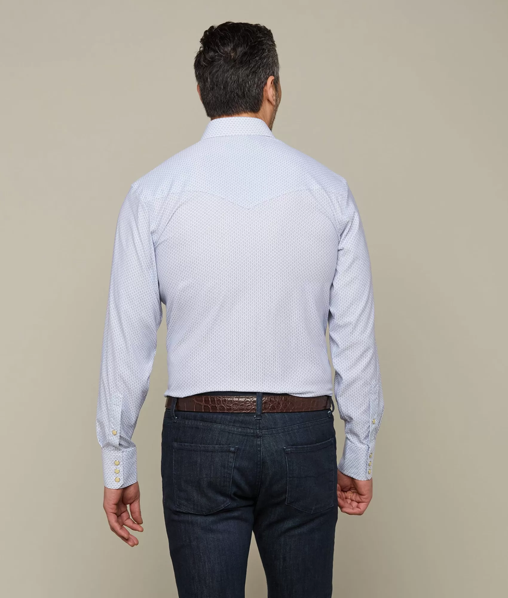 Lucchese Tops | El Paso Prints Blue/WhiteCheck