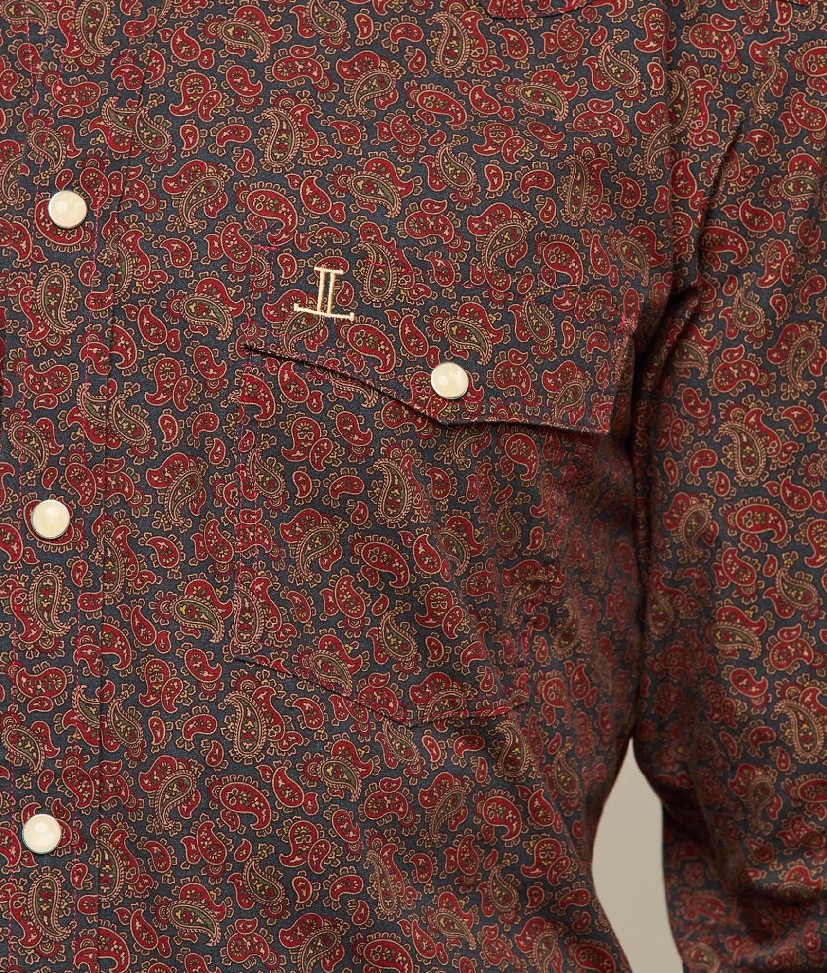 Lucchese Tops | El Paso Prints NavyPaisley