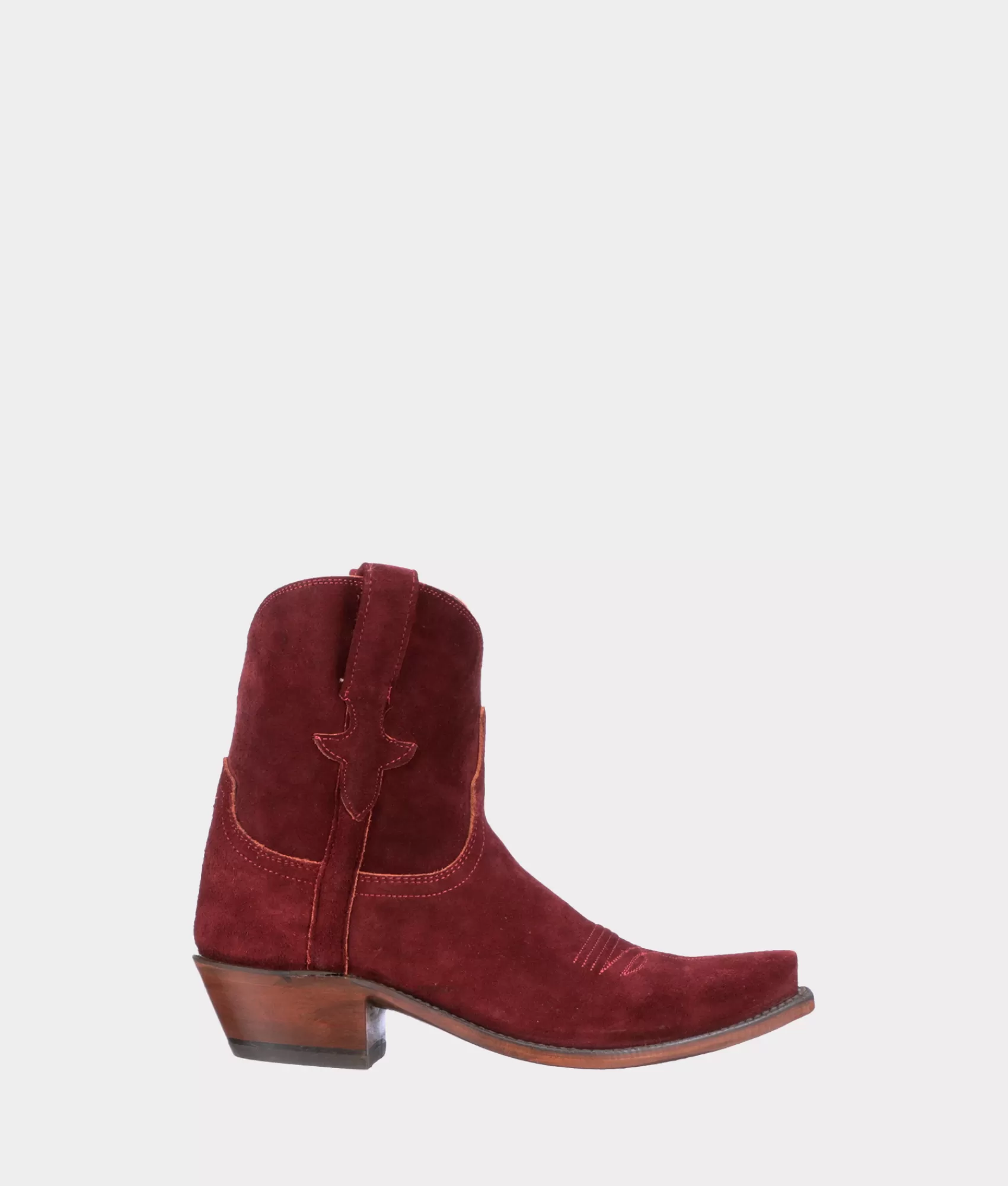 Lucchese Booties | Cowboy | Elena Burgundy