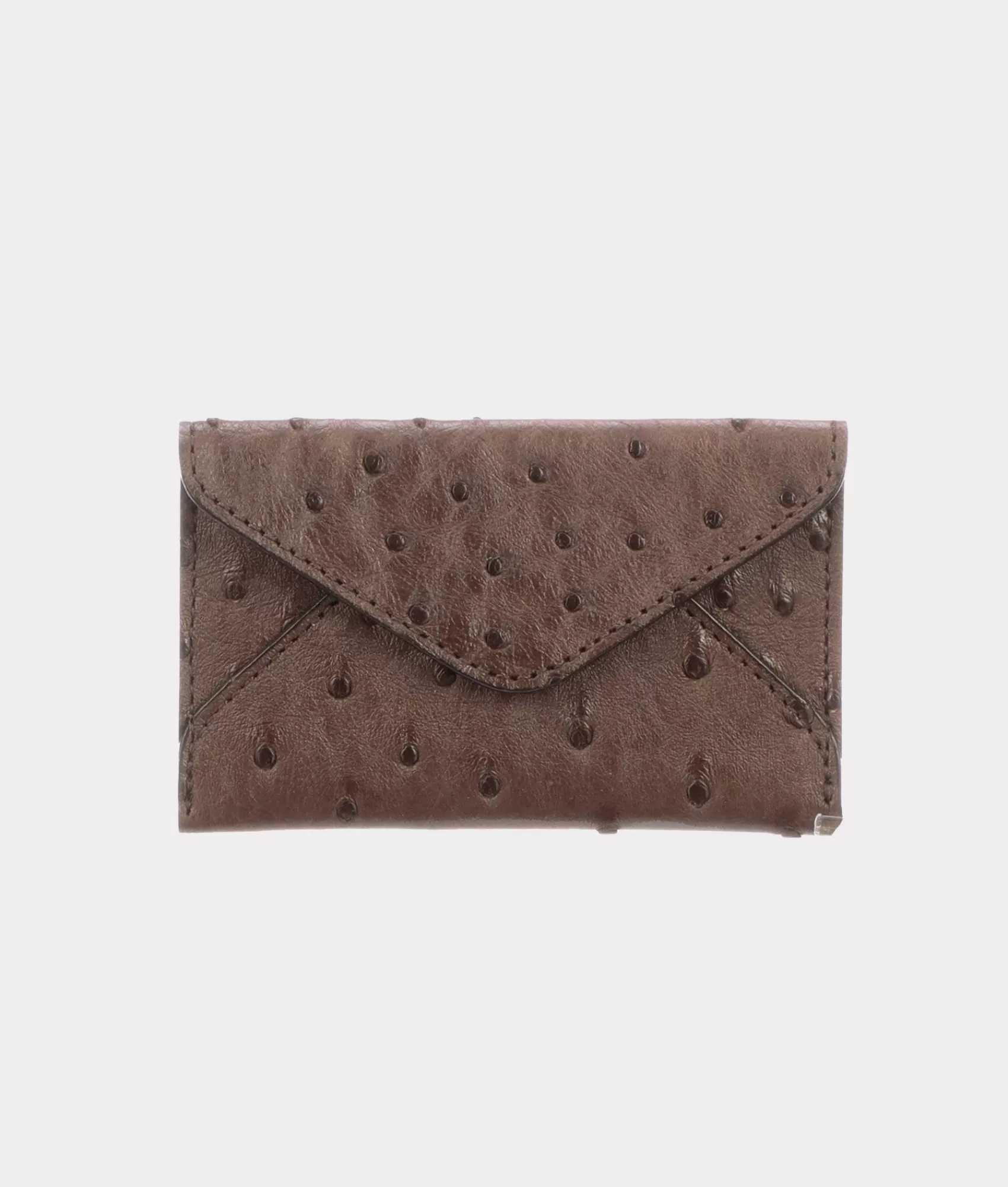 Lucchese Small Leather Goods | Small Leather Goods | Envelope Card Case – Ostrich Sienna