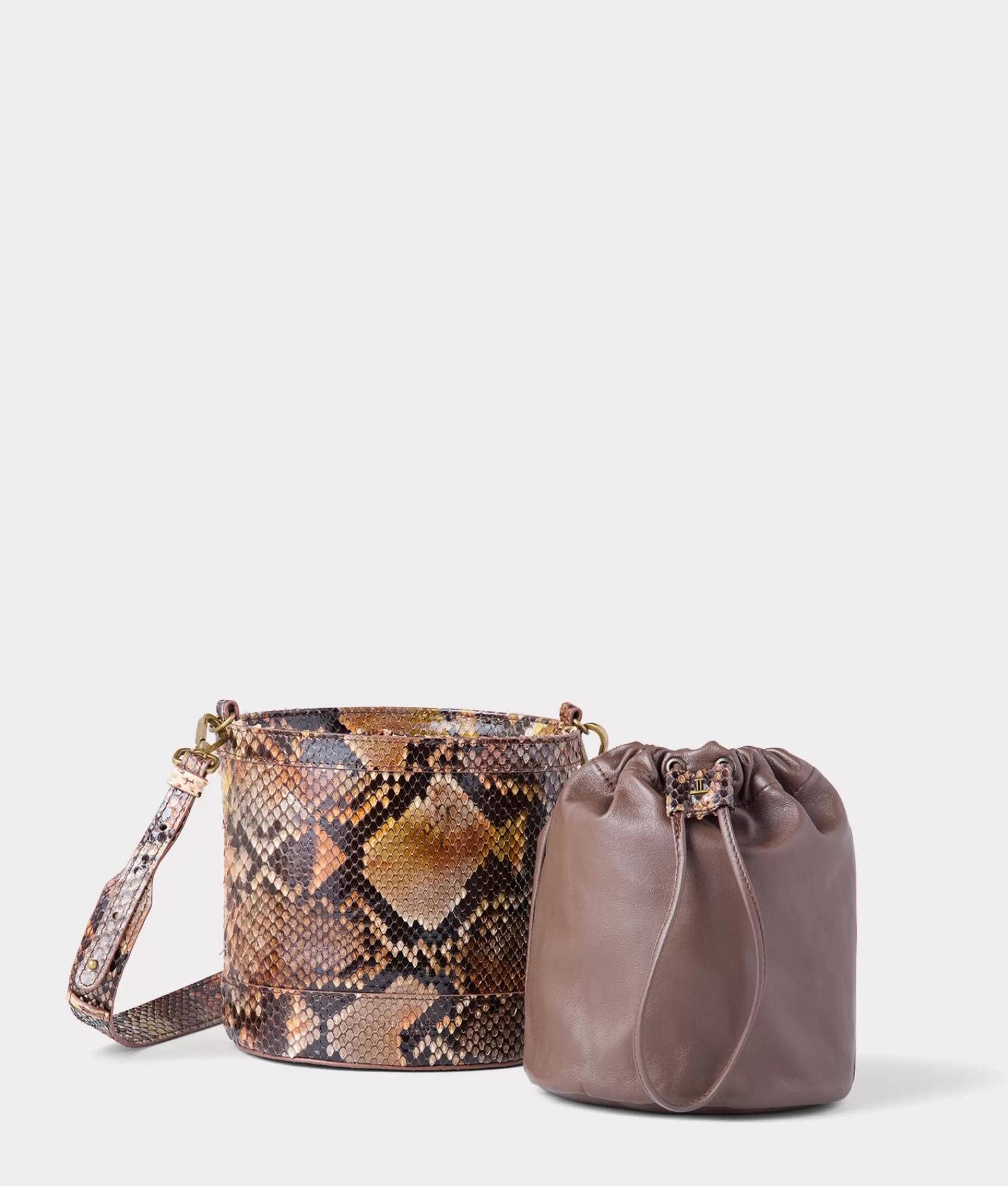 Lucchese Handbags | Fallon Exotic Bucket Bag MultiPython