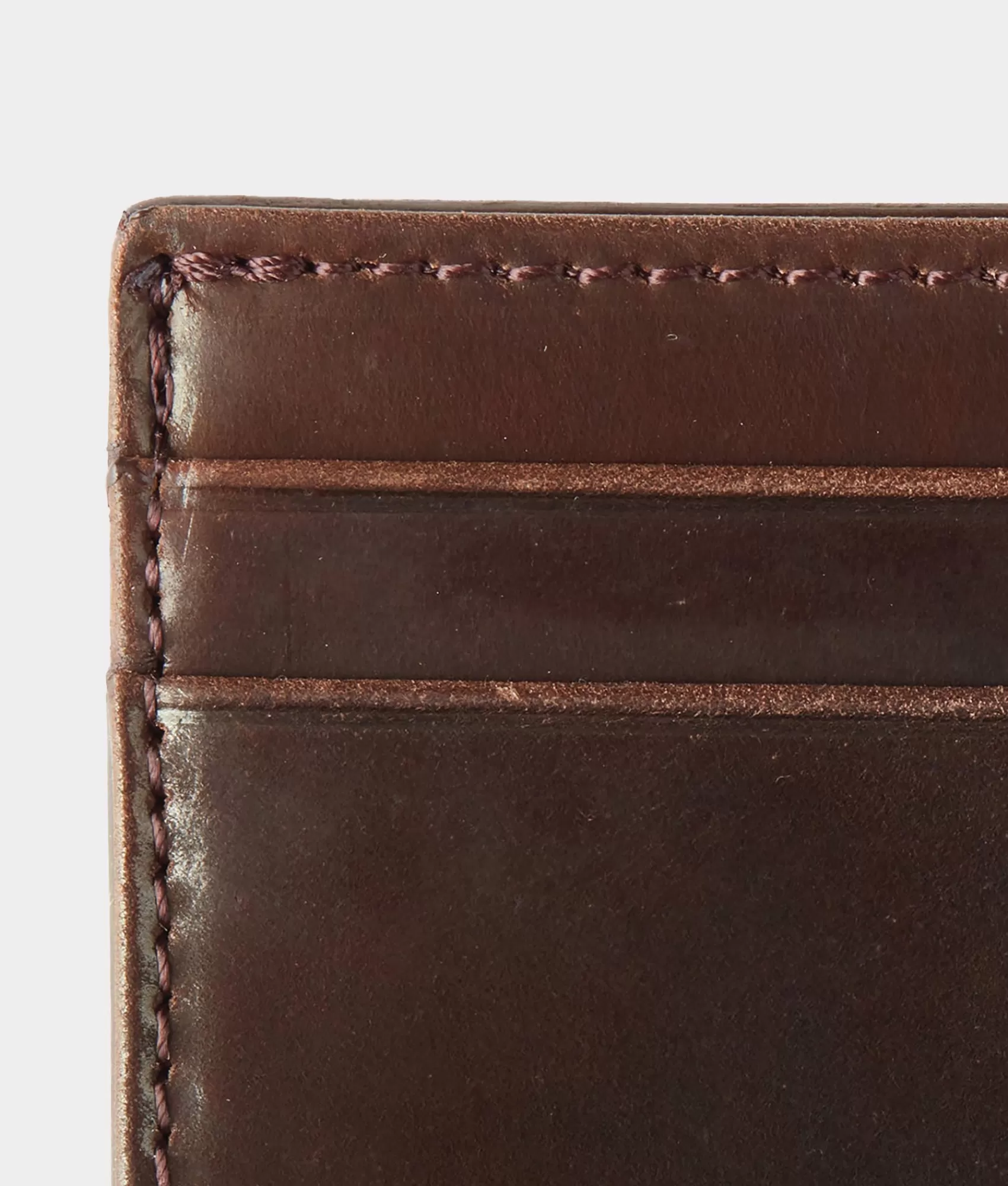 Lucchese Small Leather Goods | Small Leather Goods | Flat Card Case - Cordovan Cognac