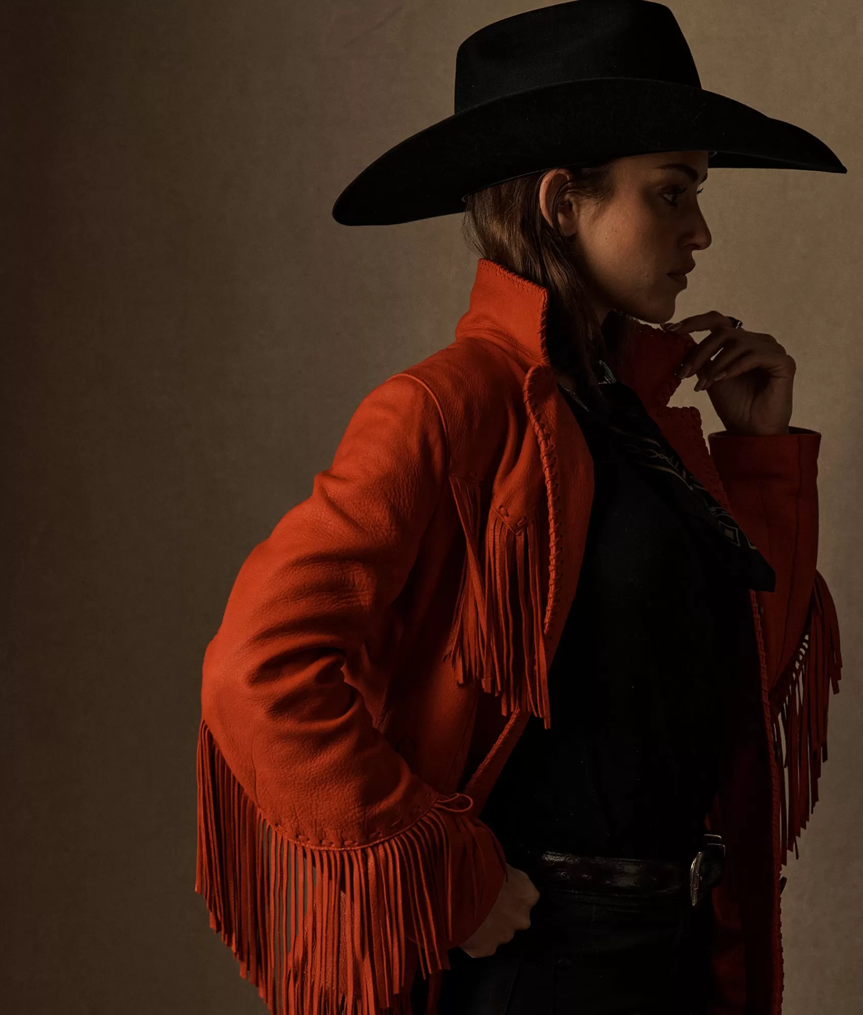 Lucchese Outerwear | Fringe Jacket Red