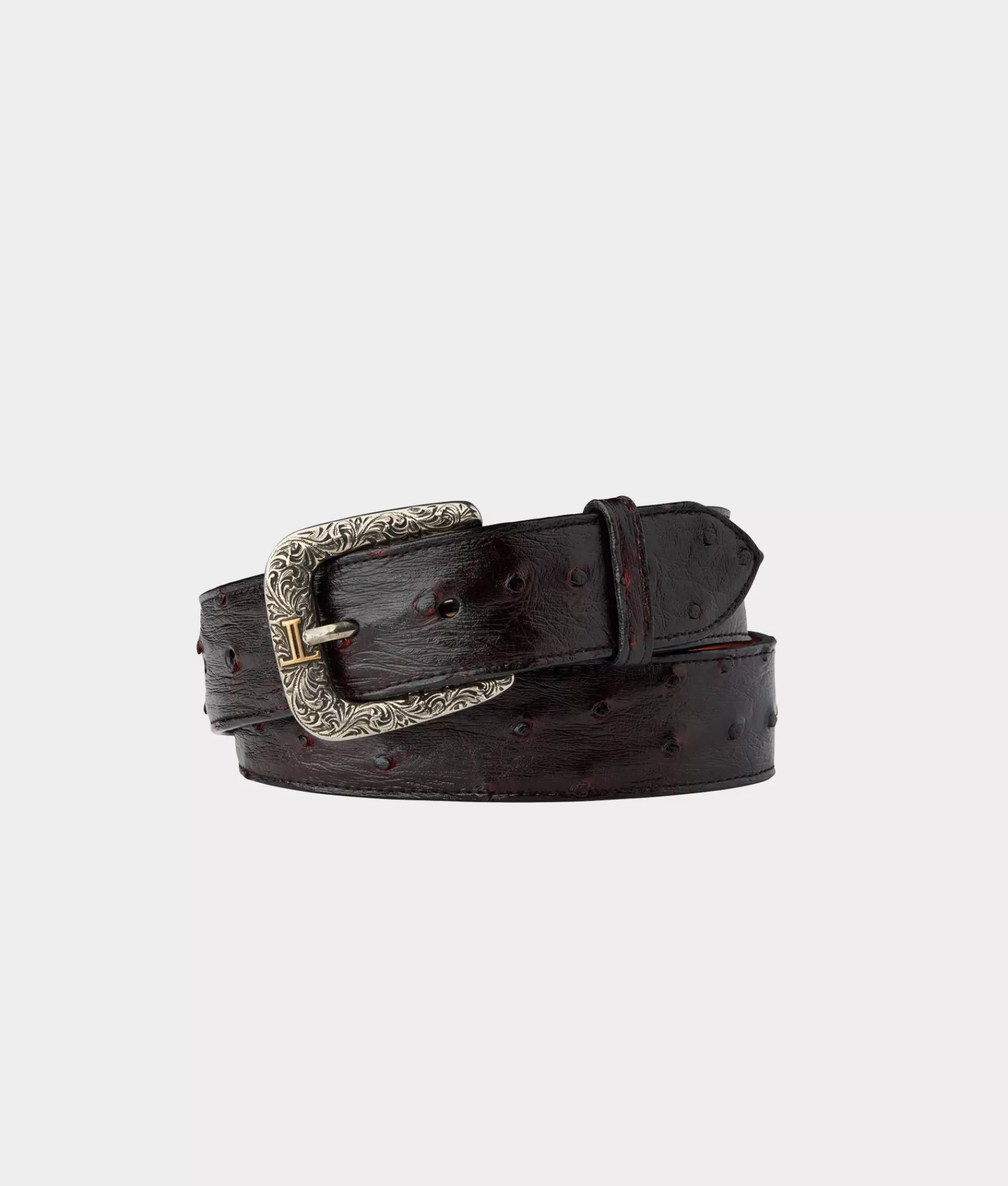 Lucchese Belts & Belt Accessories | Full Quill Ostrich BlackCherry
