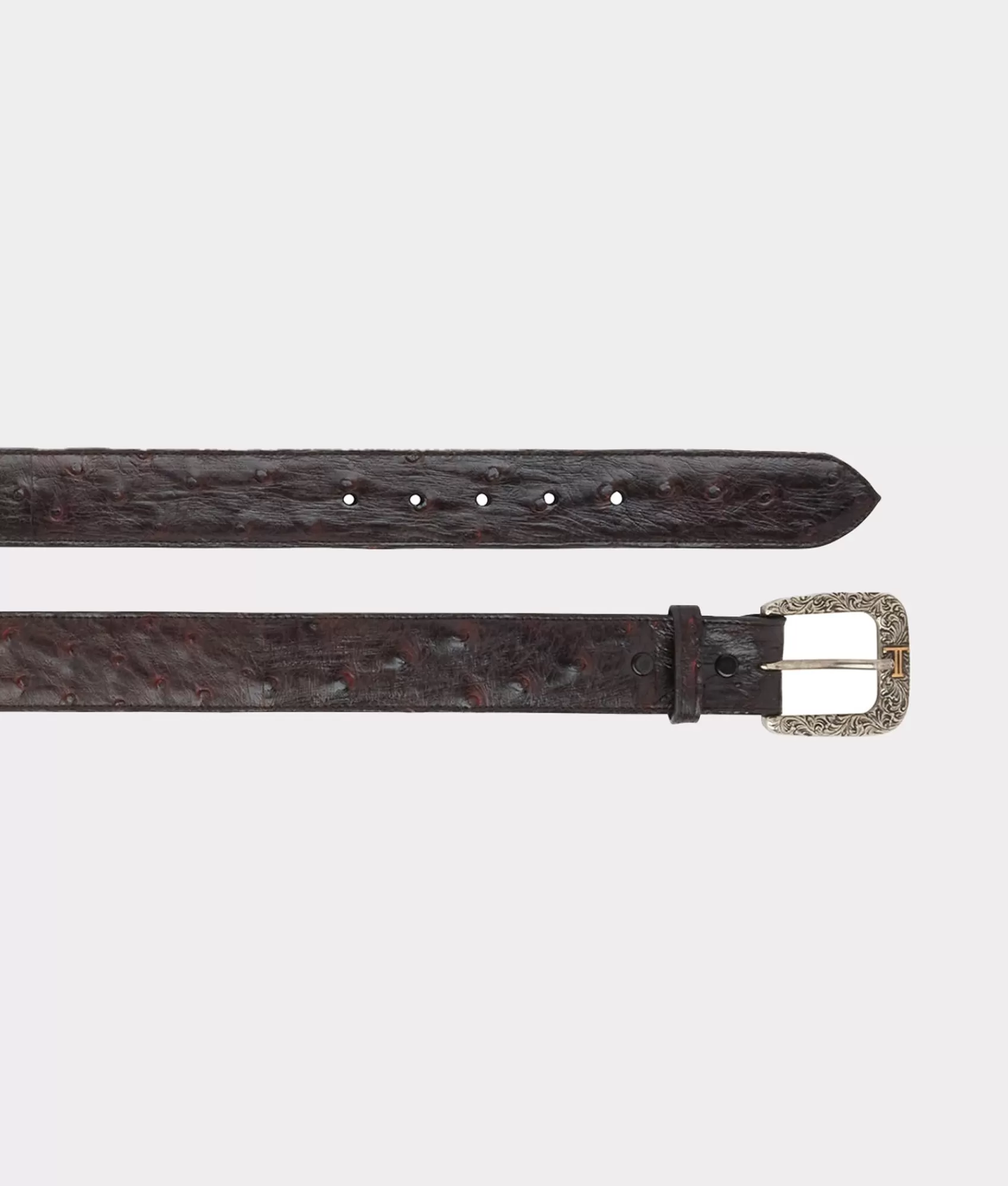 Lucchese Belts & Belt Accessories | Full Quill Ostrich BlackCherry