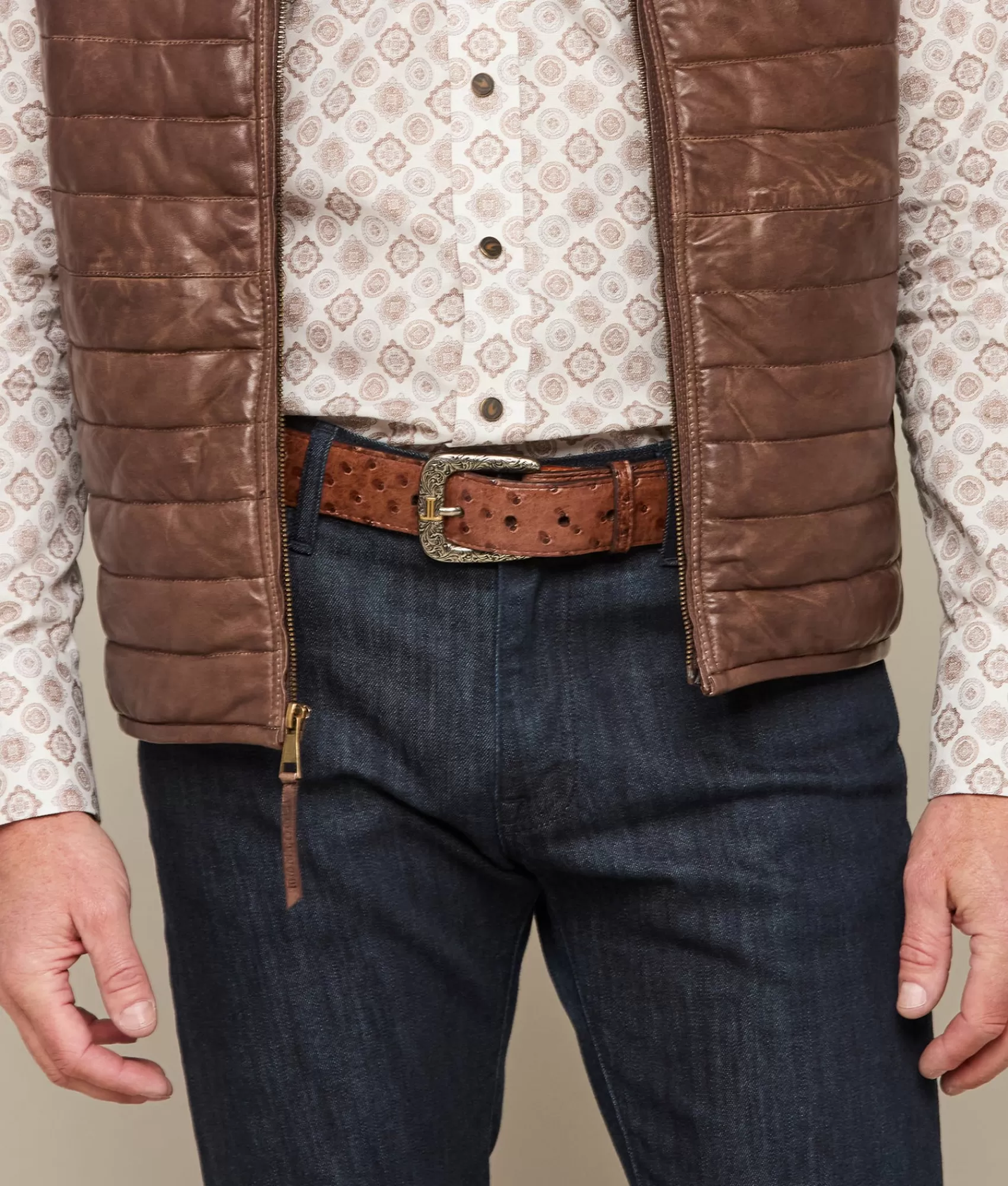Lucchese Belts & Belt Accessories | Full Quill Ostrich Sienna