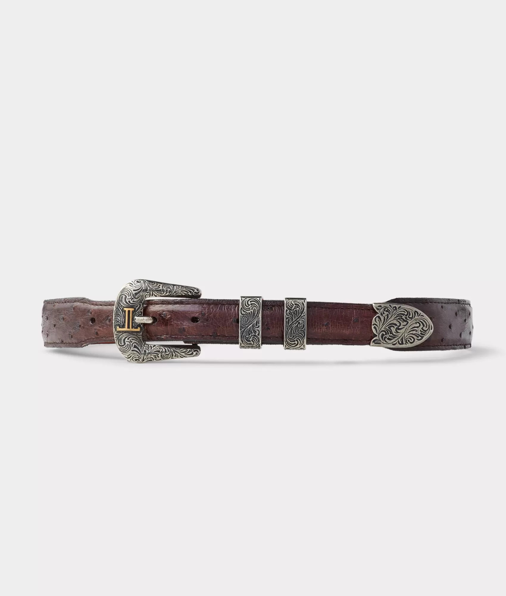 Lucchese Belts | Belts & Belt Accessories | Full Quill Ostrich Tapered Sienna