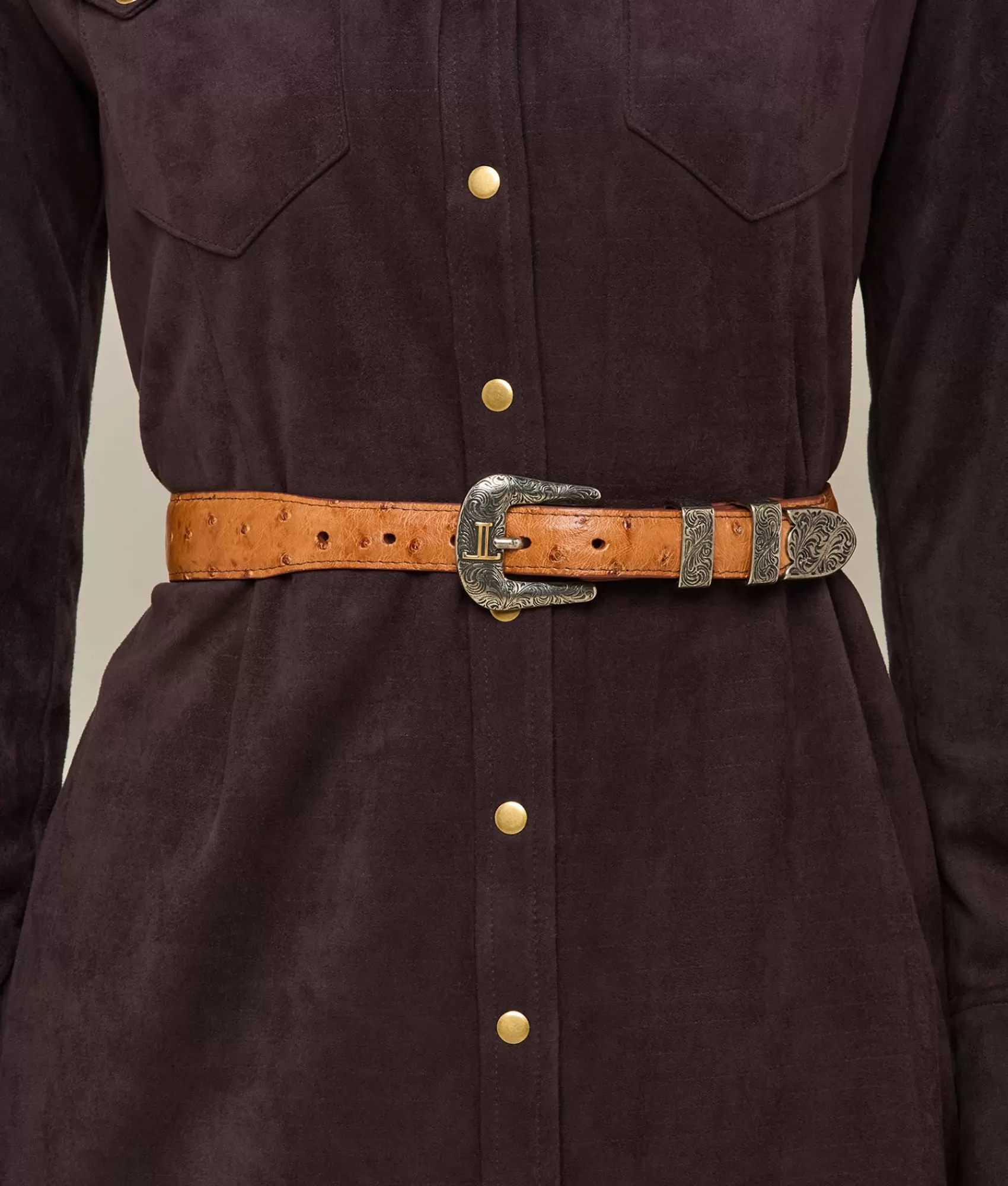 Lucchese Belts | Belts & Belt Accessories | Full Quill Ostrich Tapered Barnwood