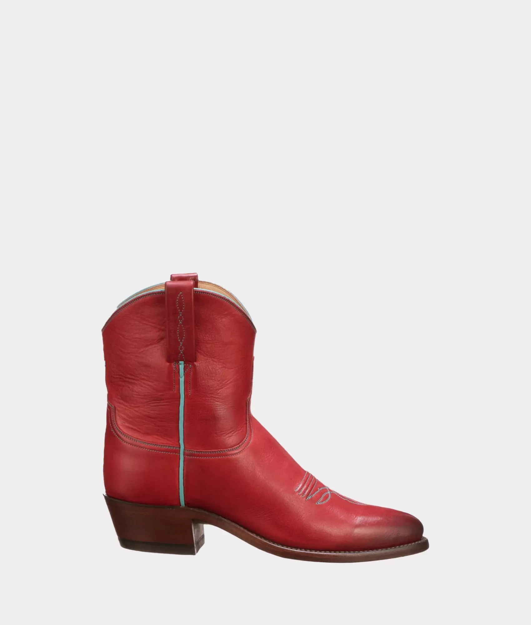 Lucchese Booties | Cowboy | Gaby Red+Turquoise
