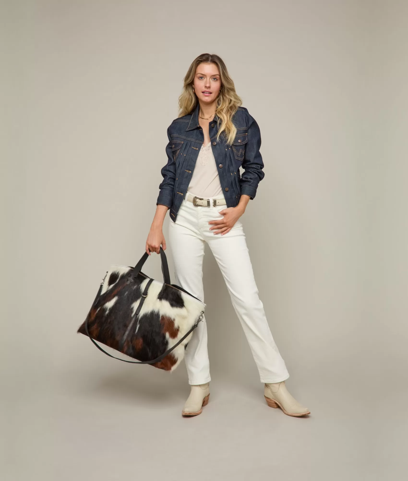 Lucchese Handbags | Getaway Bag Brindle