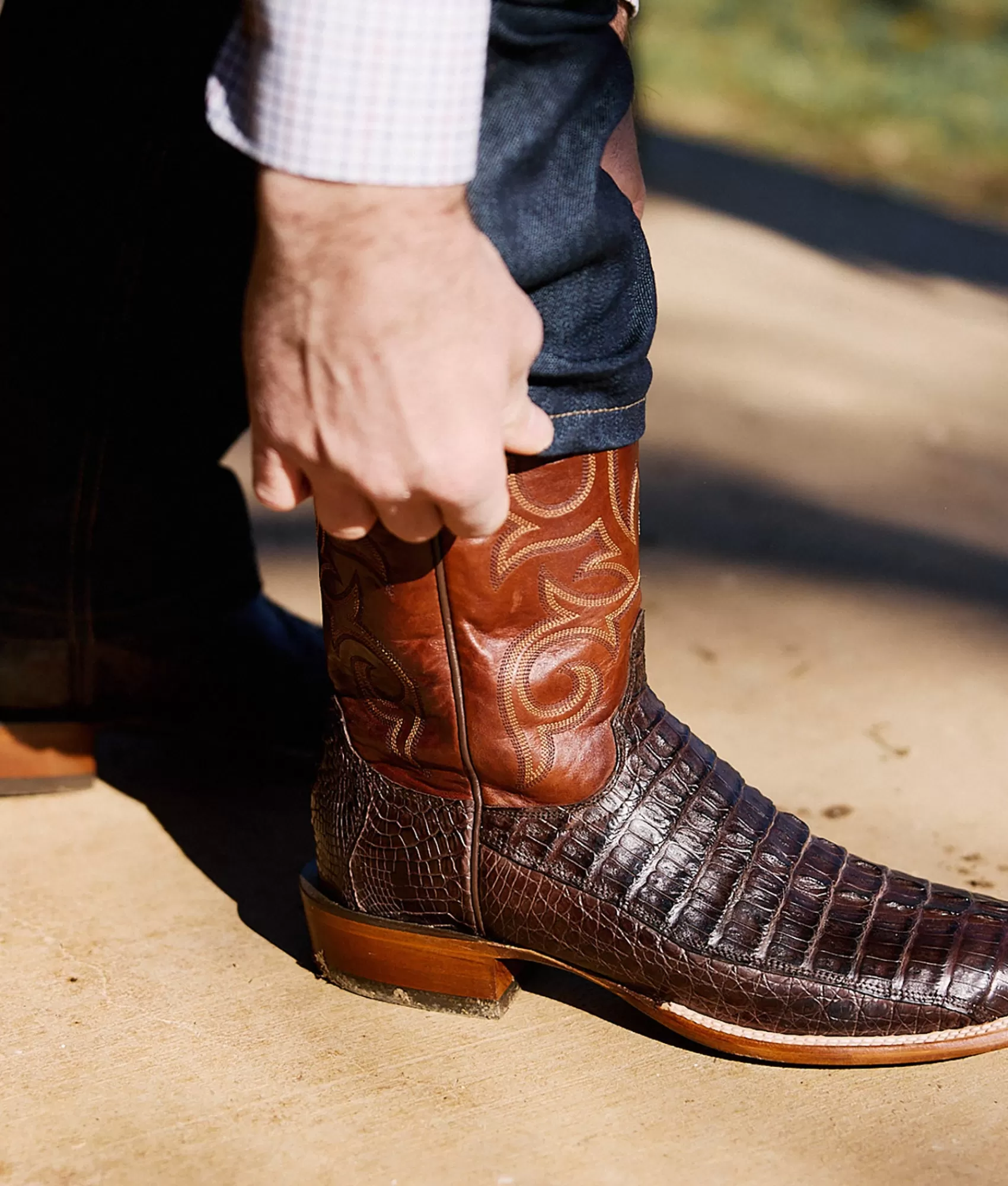Lucchese Horseman | Cowboy | Haan BarrelBrown+Chocolate