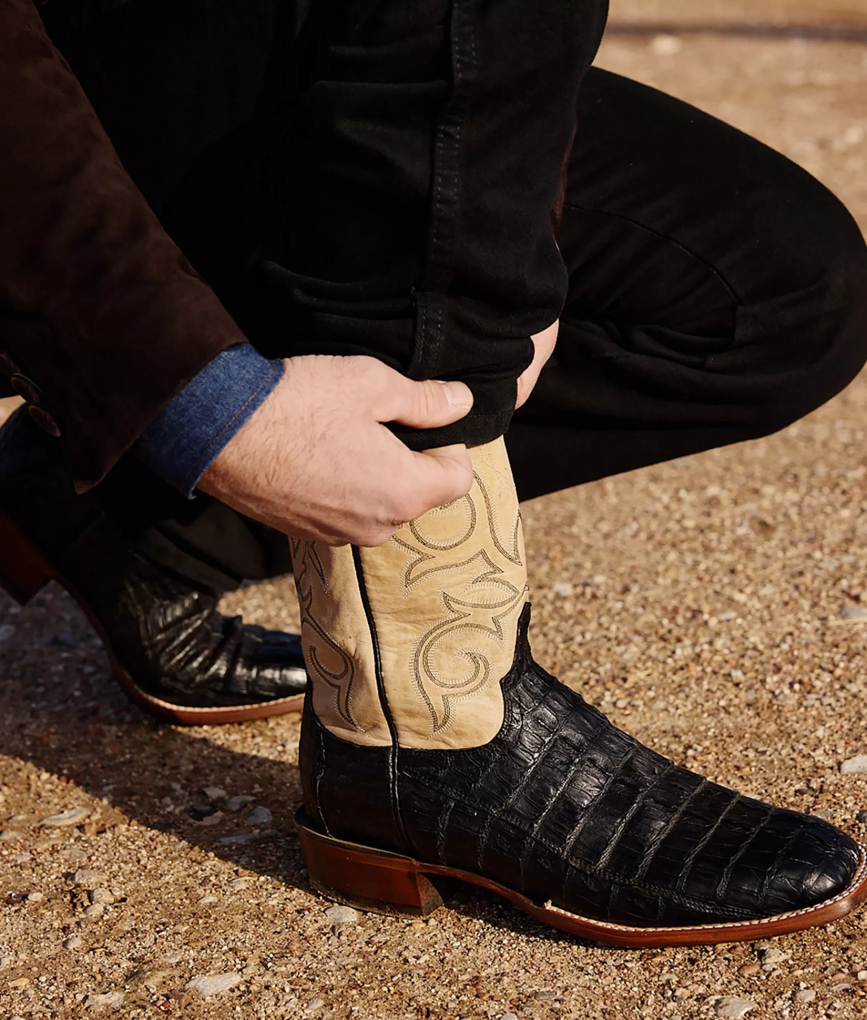 Lucchese Horseman | Cowboy | Haan Black+PearlBone